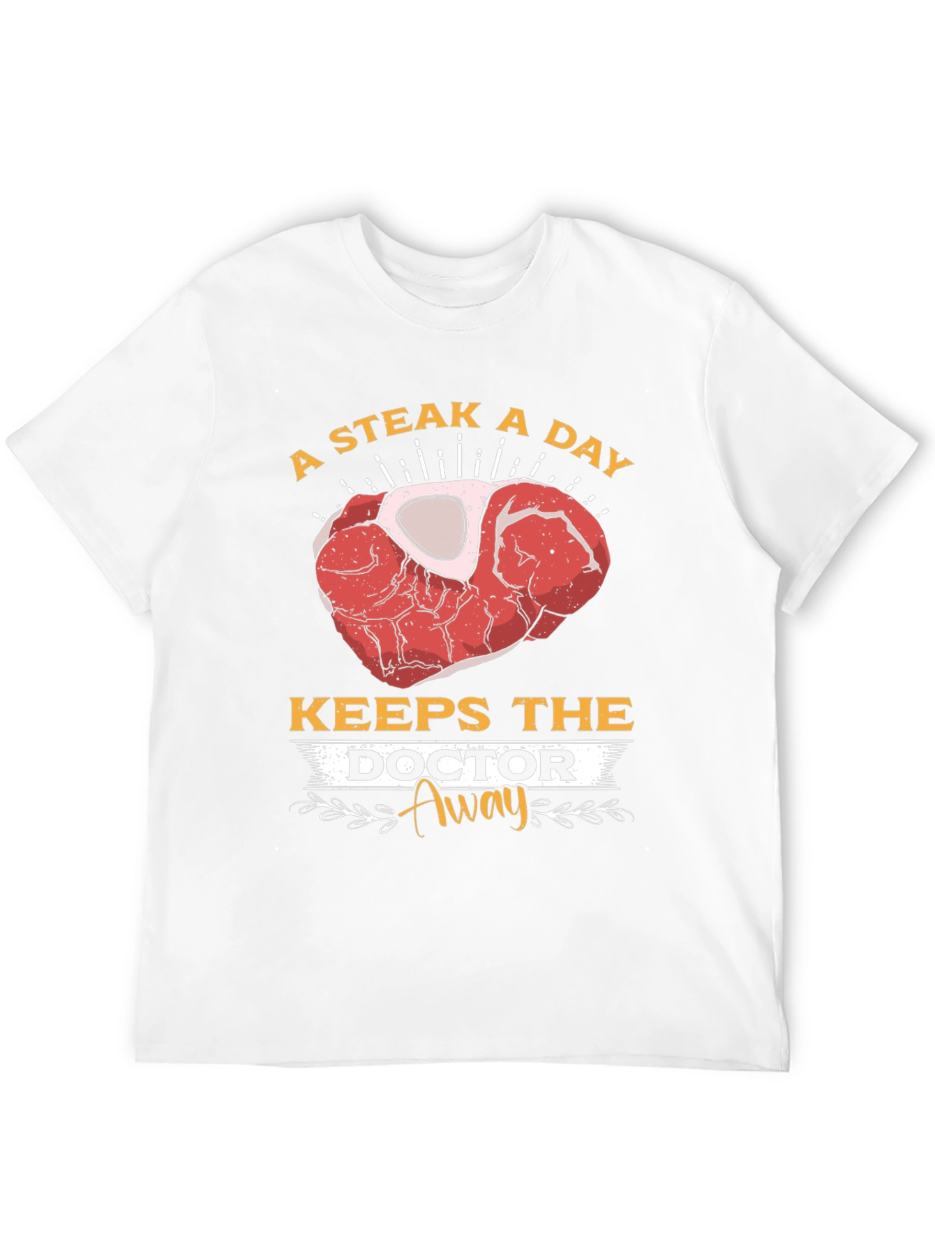Black Steak A Day Keeps The Doctor Away T-Shirt view 12