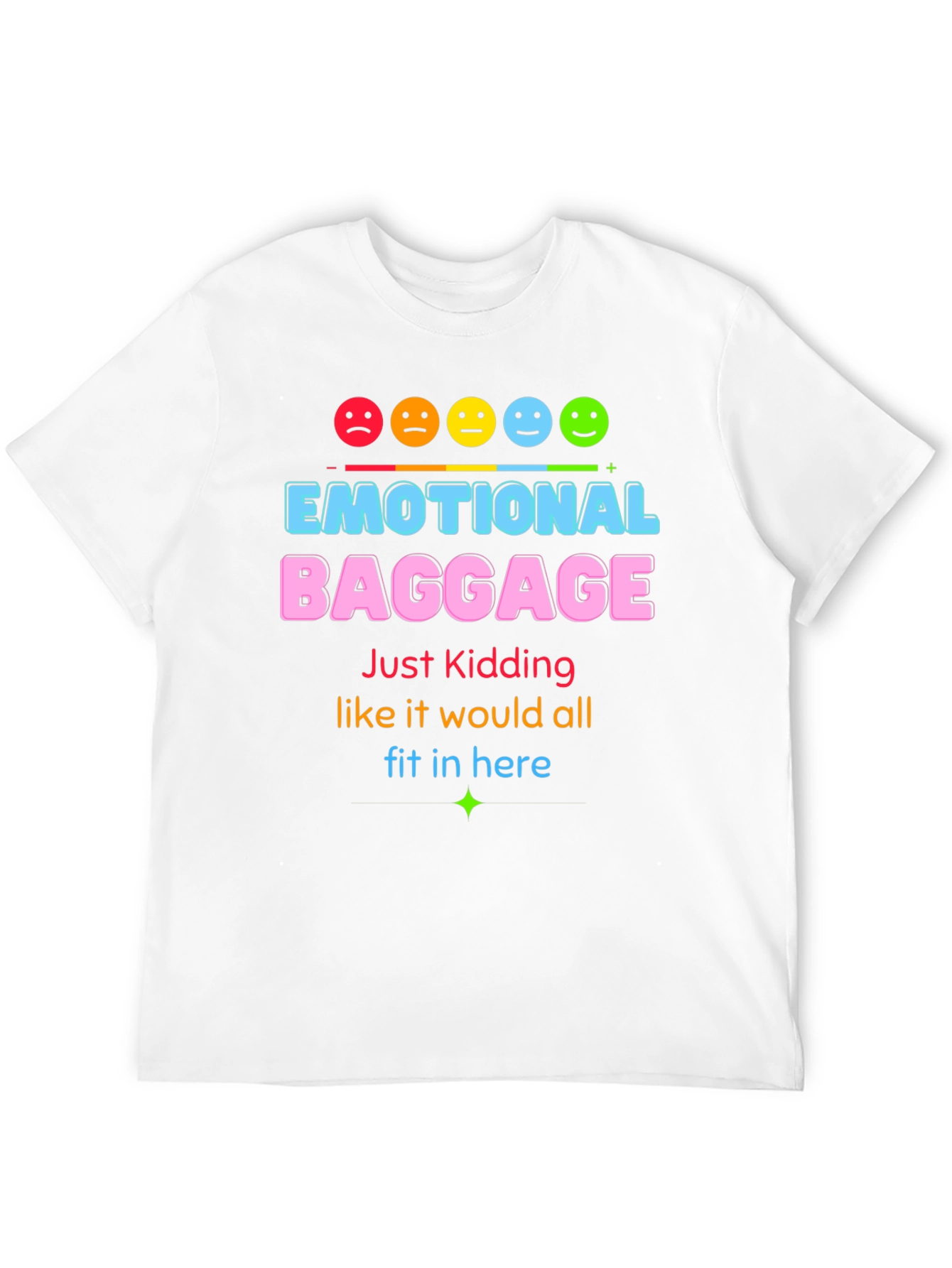 Black Emotional Baggage Graphic T-Shirt - Funny & Stylish! view 12