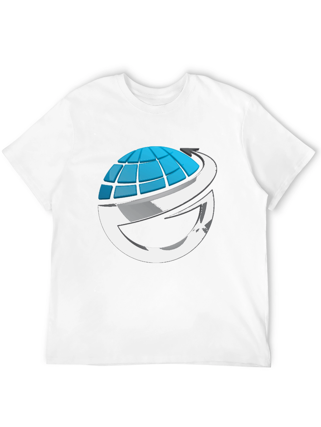 Black Global Vision Graphic Tee - Black Cotton Blend view 12