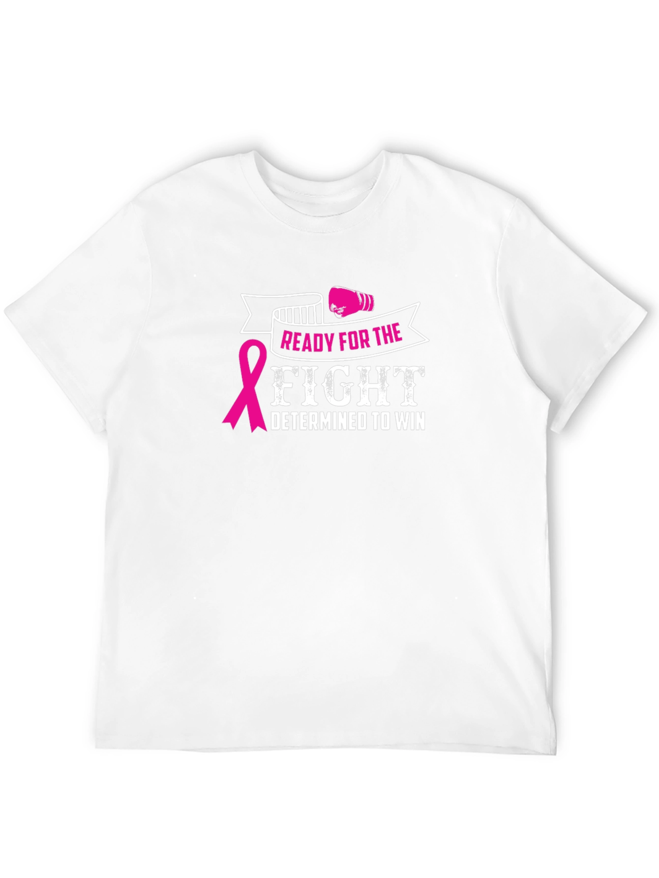 Black Ready for the Fight Breast Cancer Awareness T-Shirt view 12