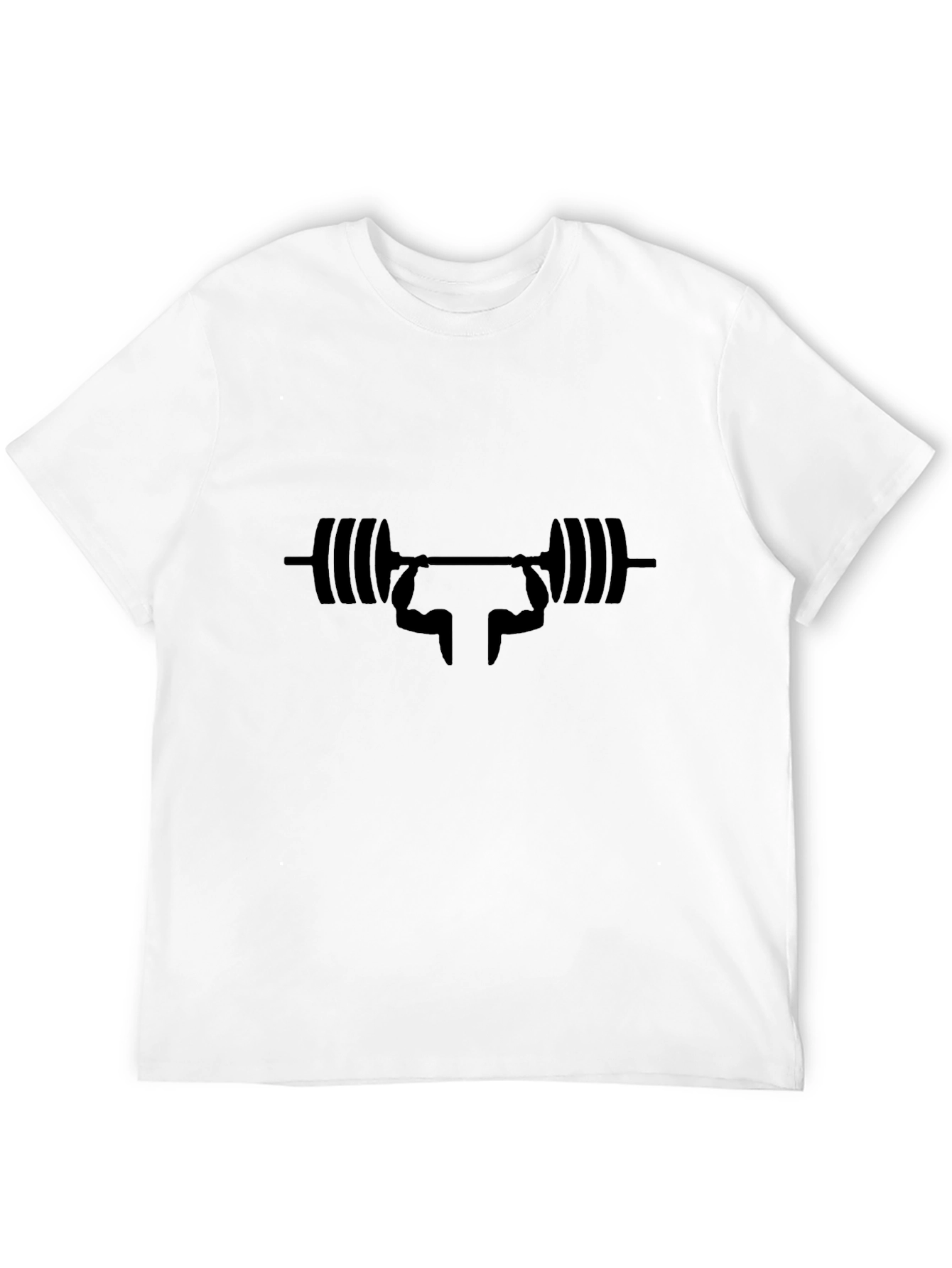 Black Weightlifting Silhouette Graphic Tee - Black view 12