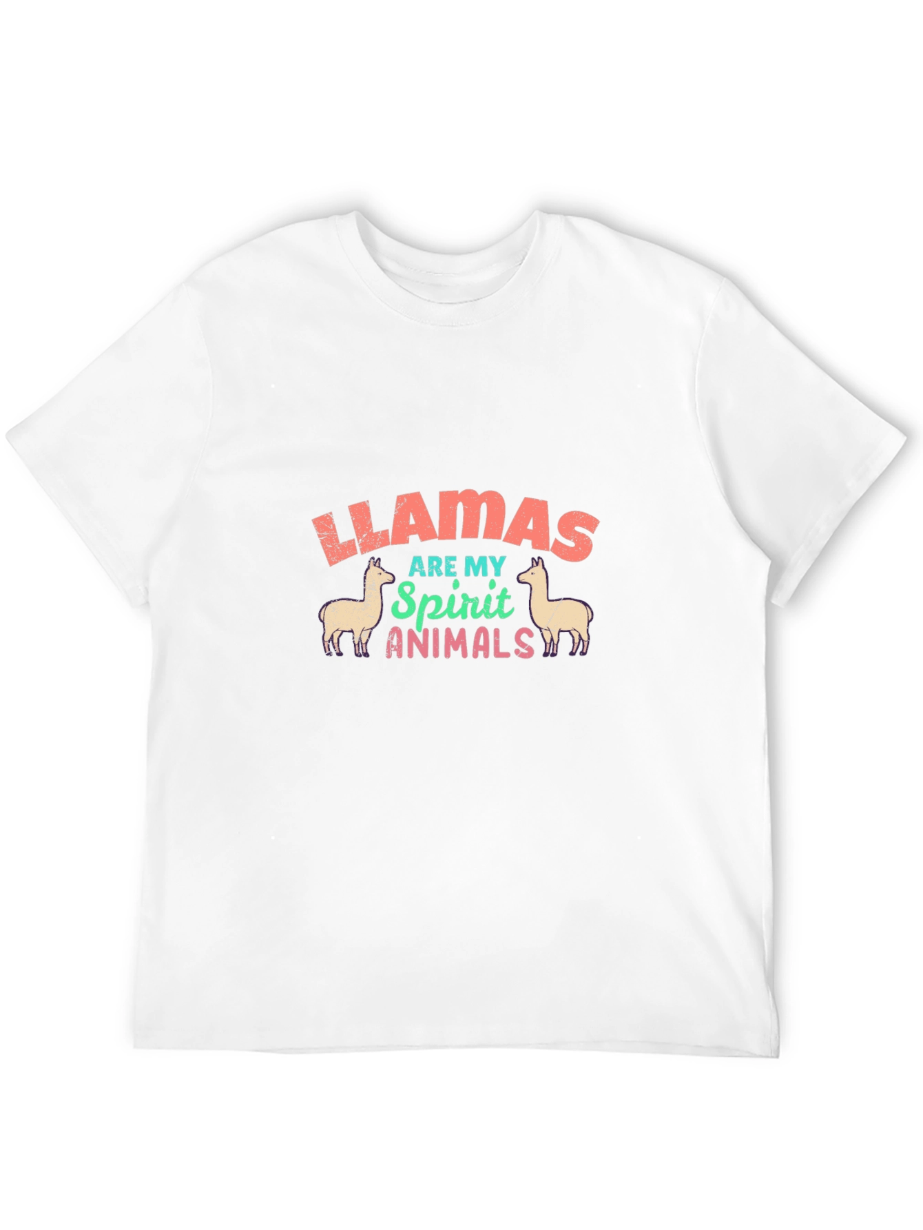 Llamas Are My Spirit Animals T-Shirt - 12