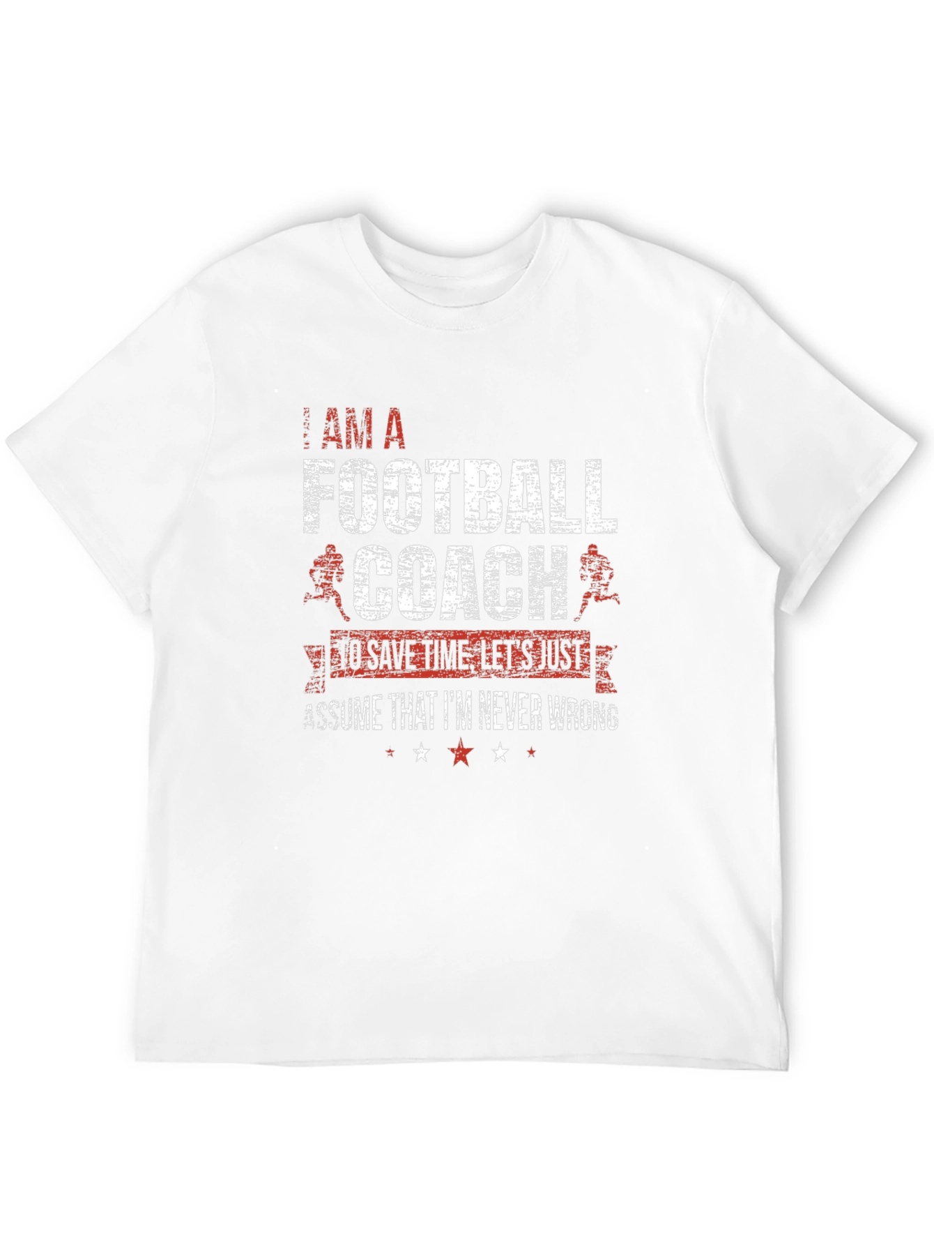 Black Football Coach T-Shirt - Never Wrong view 12