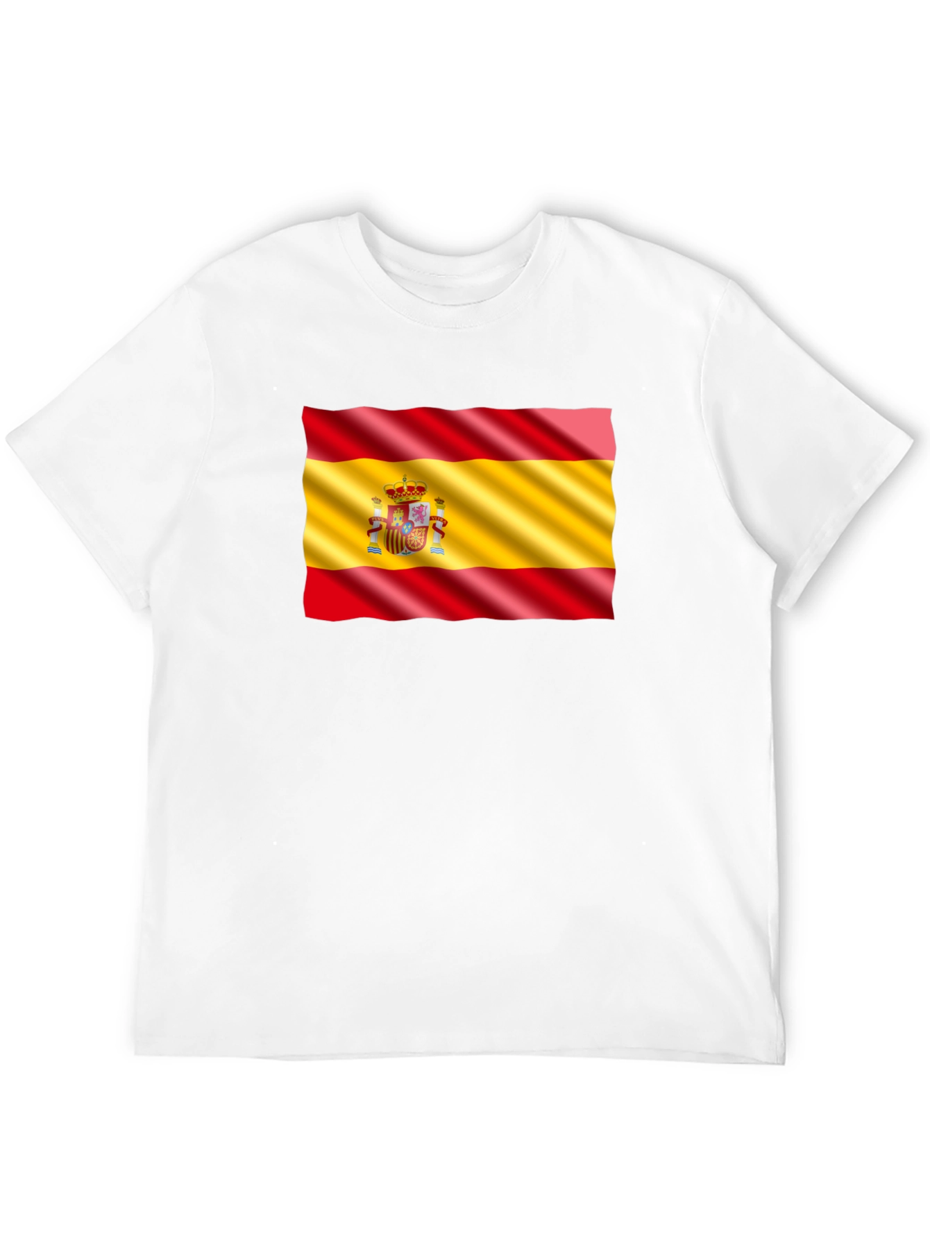 Spain Flag Graphic T-Shirt - Black - 12