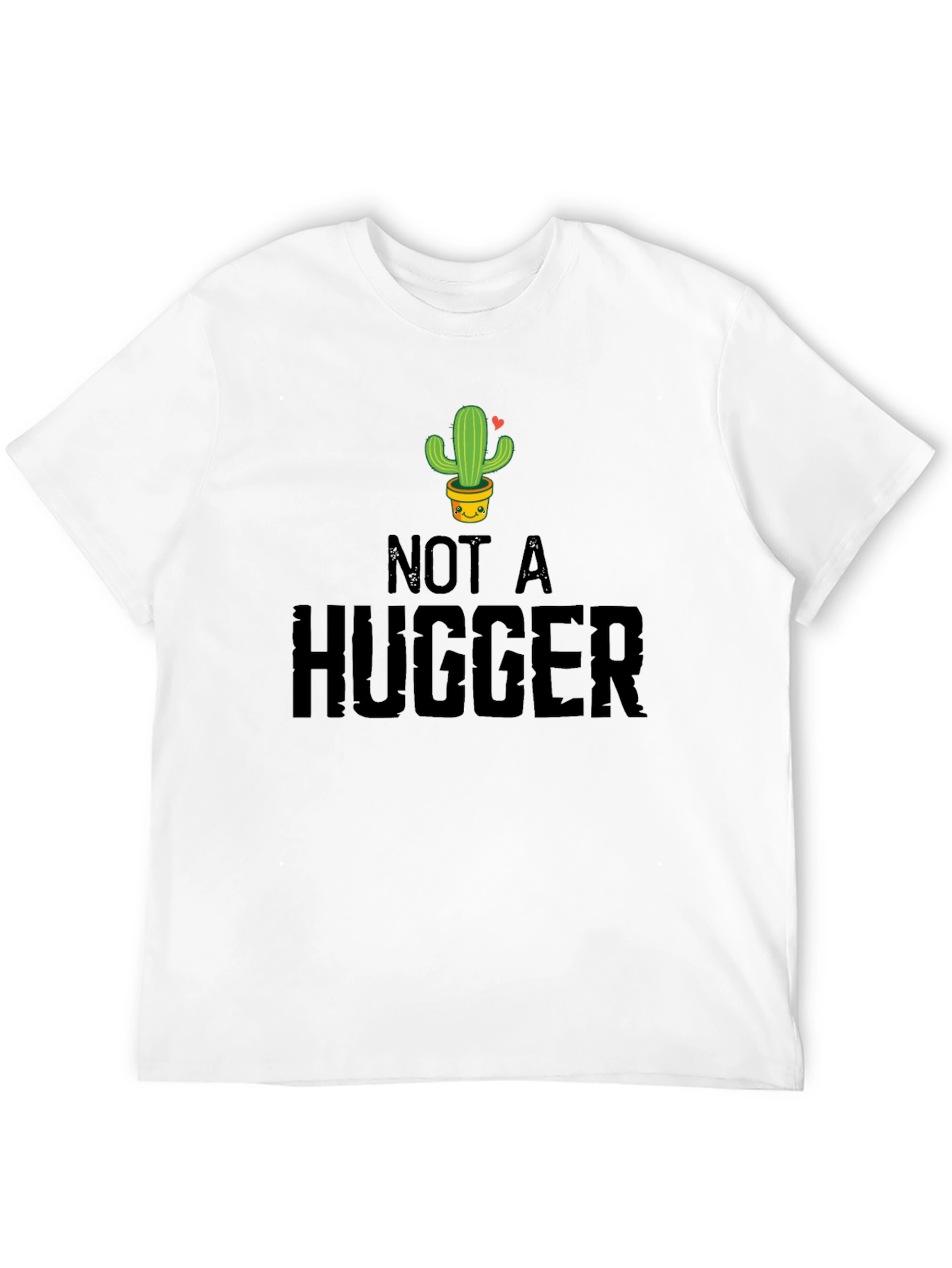 Black Not a Hugger Cactus Graphic Tee - Unisex view 12