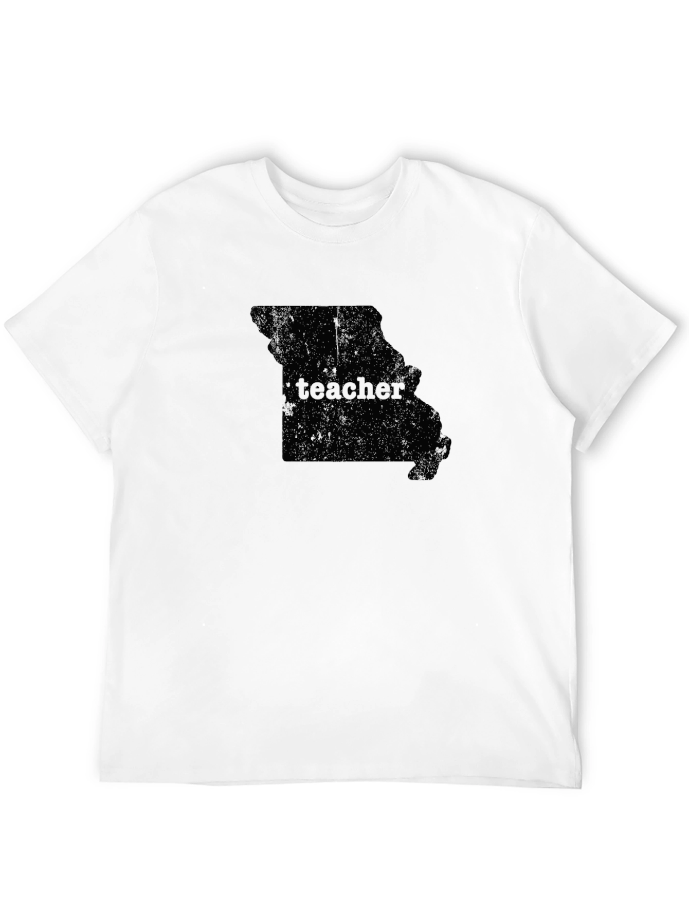 Black Teacher Missouri State Outline Graphic T-Shirt view 12