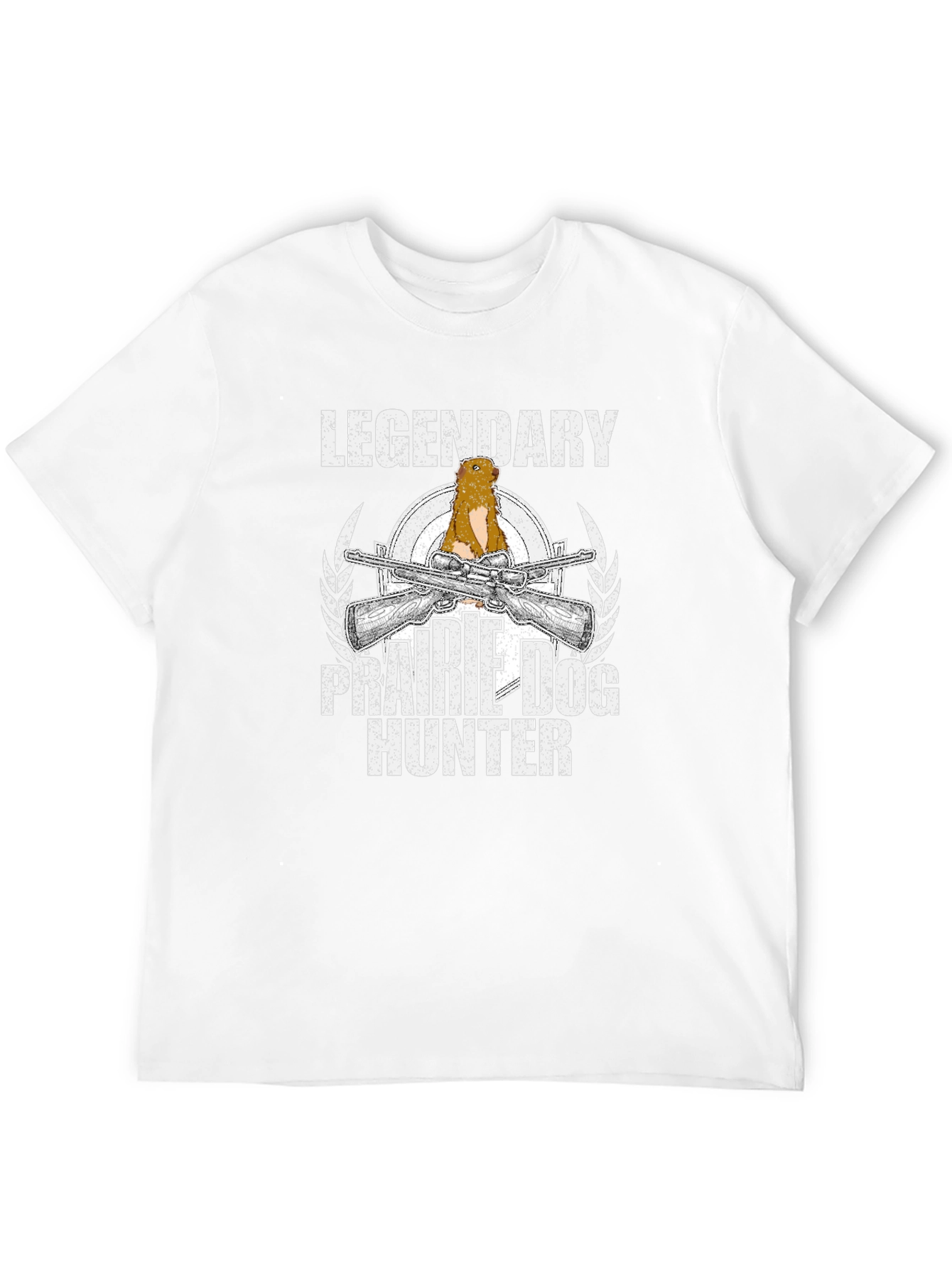 Black Legendary Prairie Dog Hunter Graphic T-Shirt view 12