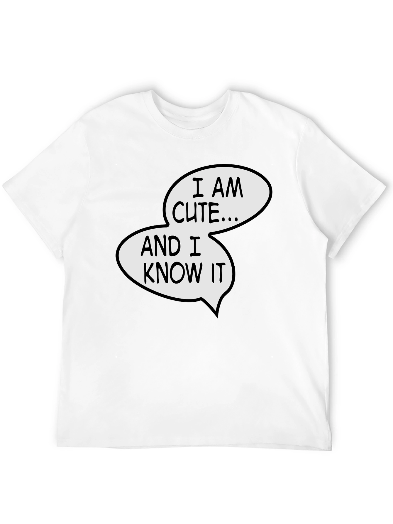 Black Cute & Confident Black Graphic Tee view 12