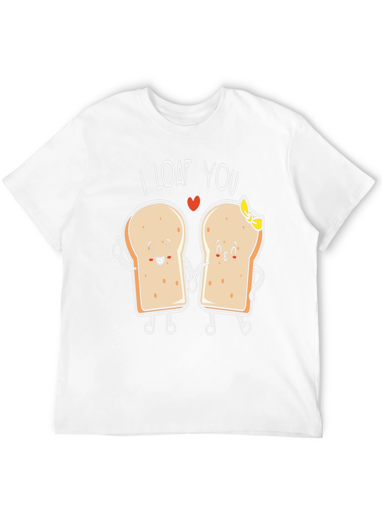 Black I Loaf You Graphic Tee - Bread Lovers Gift view 12