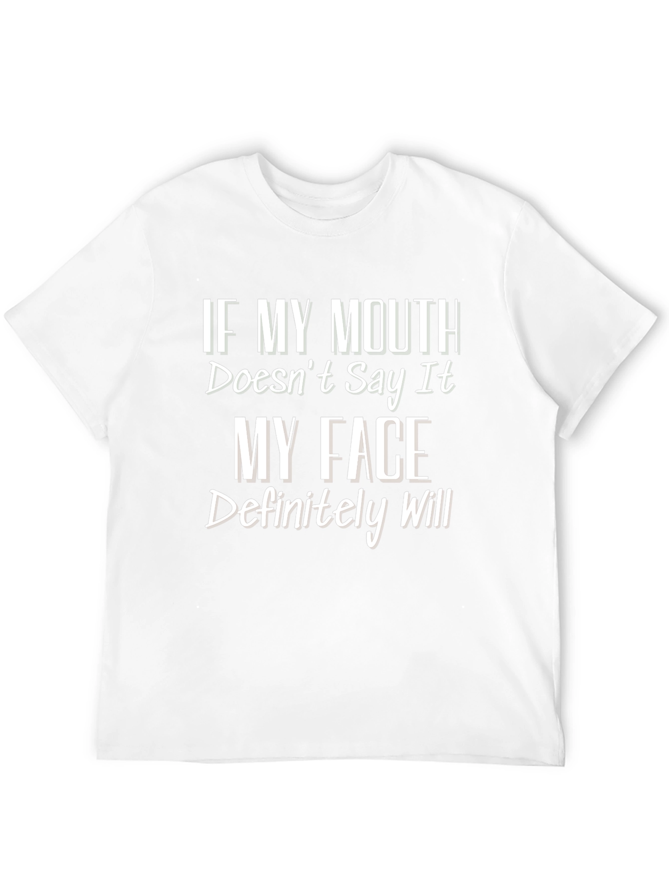 Black Funny Graphic T-Shirt - If My Mouth Doesn't Say It view 12