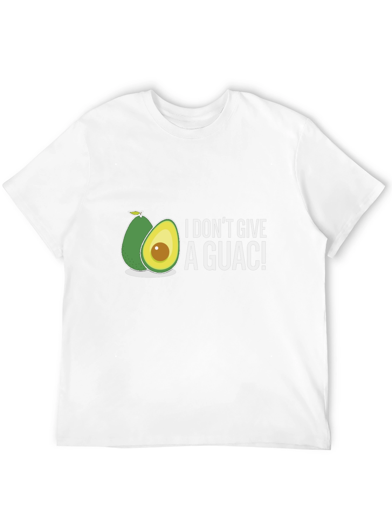 Black I Don't Give A Guac! Funny Avocado Graphic T-Shirt view 12