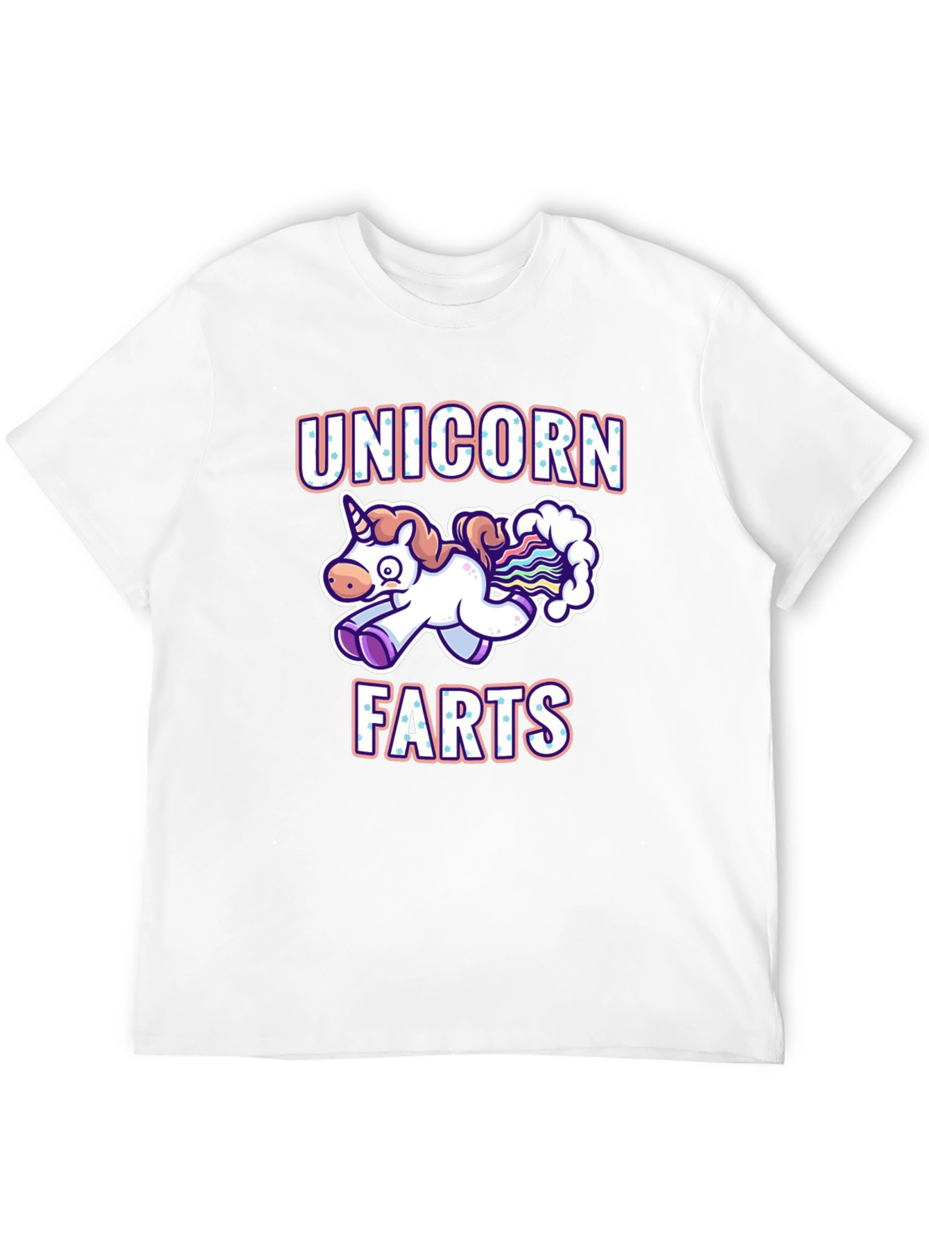 Black Unicorn Farts T-Shirt - Funny Cartoon Graphic Tee view 12