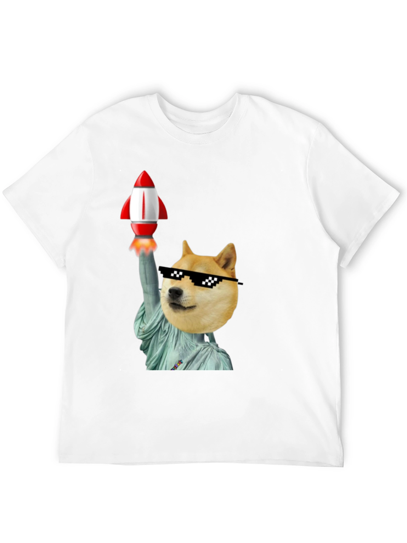 Black Doge Liberty Rocket T-Shirt view 12