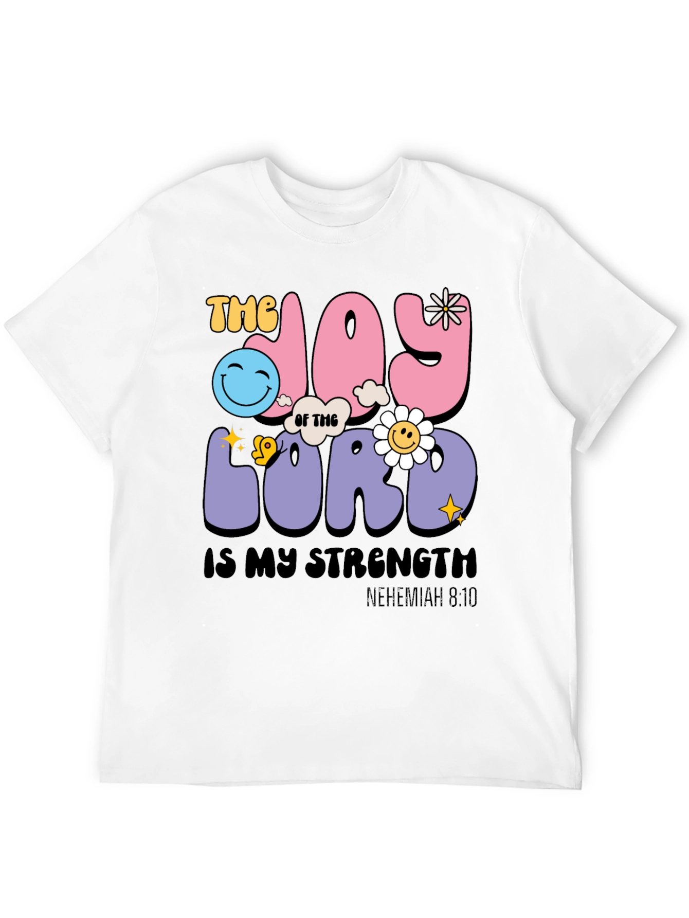 Black Joy of the Lord Christian Graphic Tee view 12