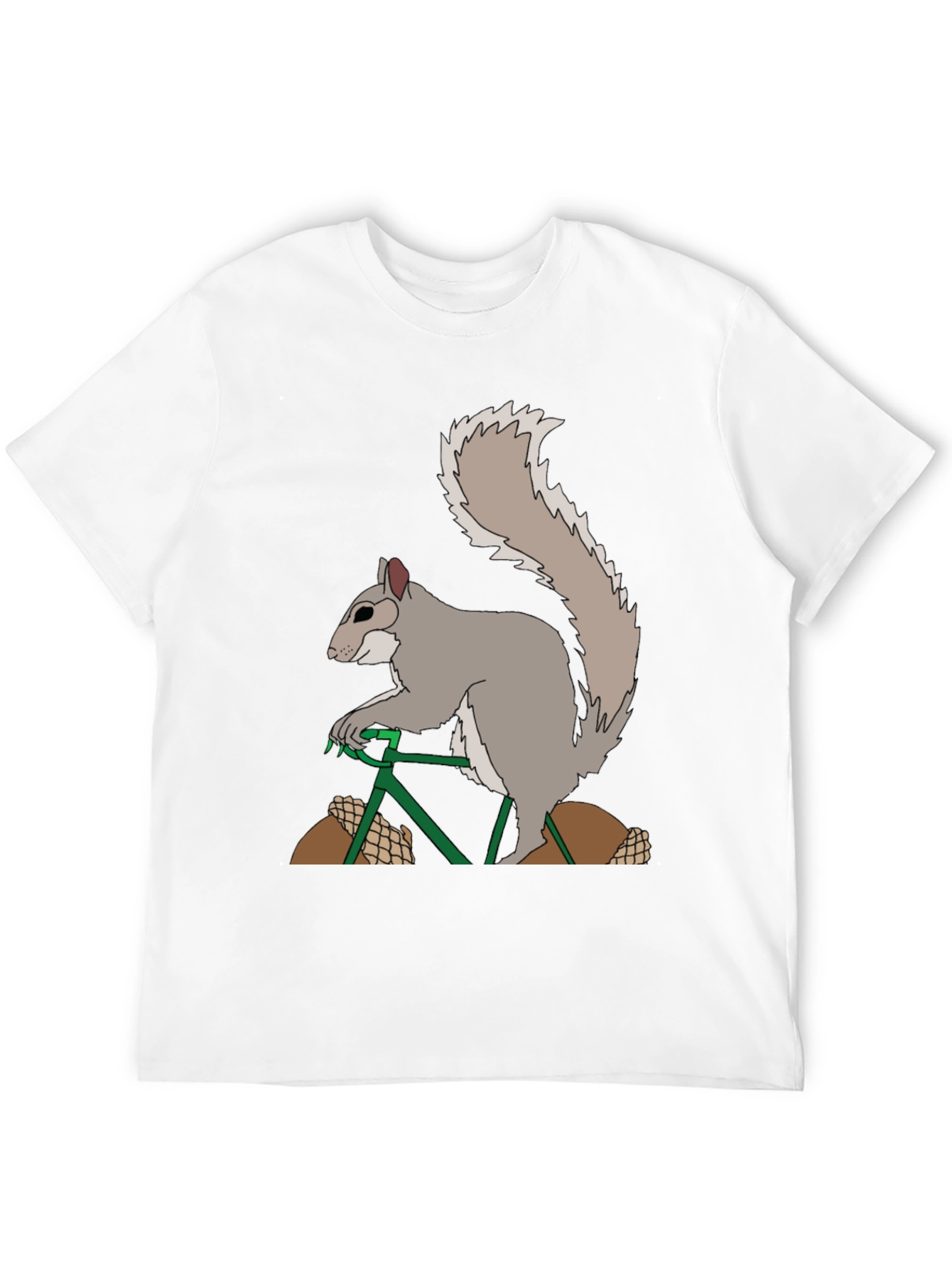 Black Squirrel on Bike Graphic Tee view 12
