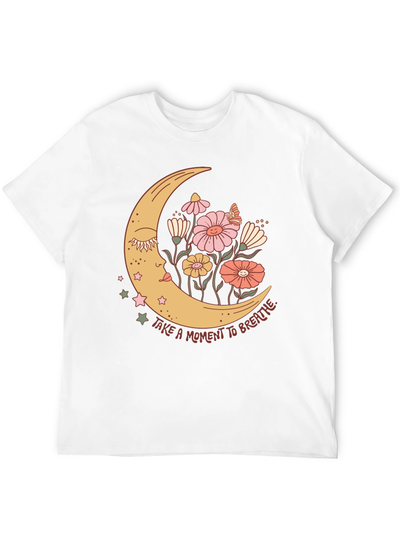 Black Moon Flower Graphic T-Shirt view 12