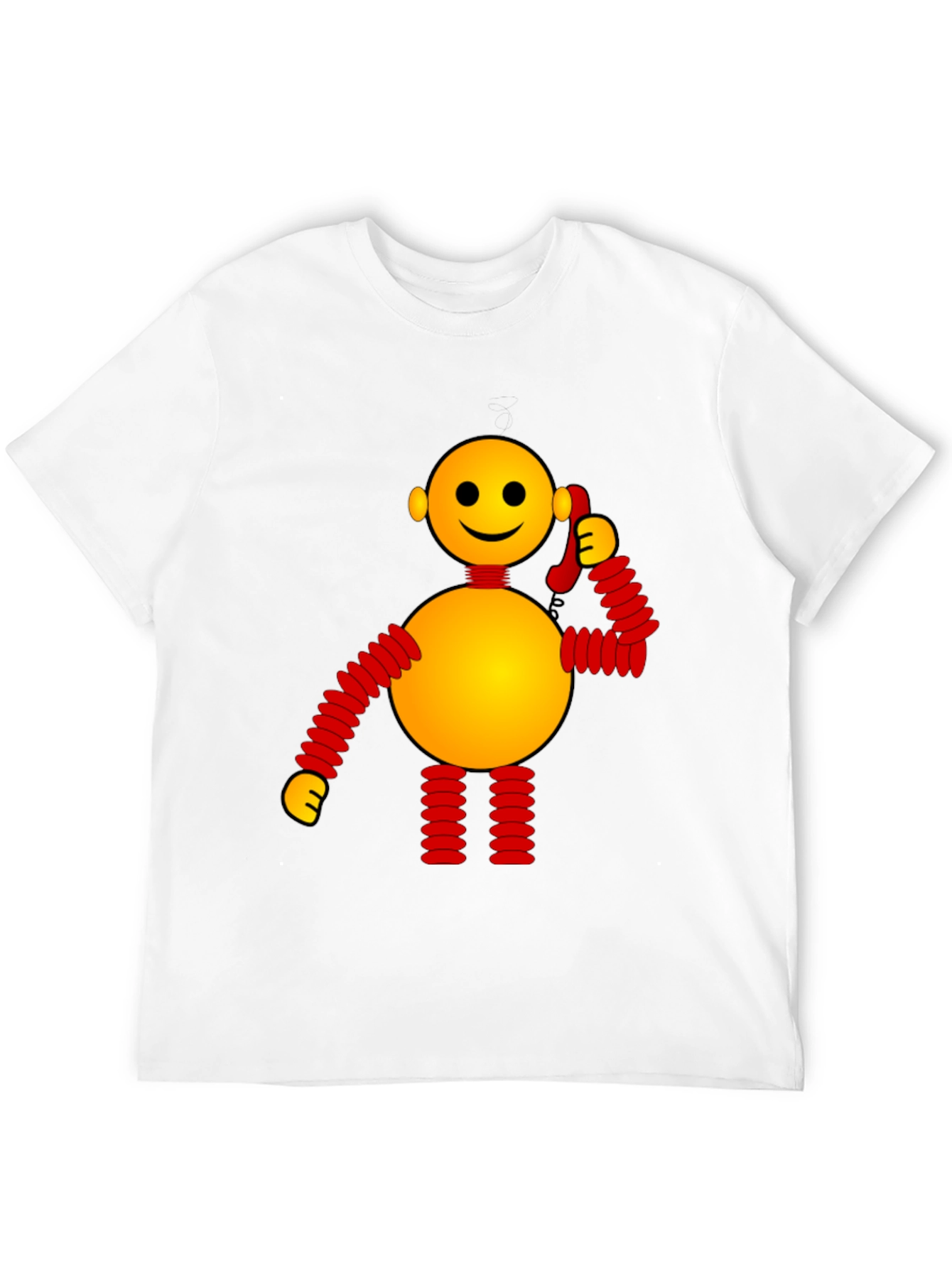 Black Whimsical Robot Graphic Tee - Black view 12