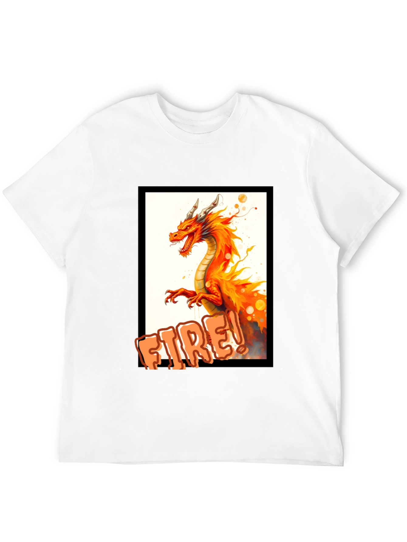 Black Fiery Dragon T-Shirt - Unleash the Dragon! view 12