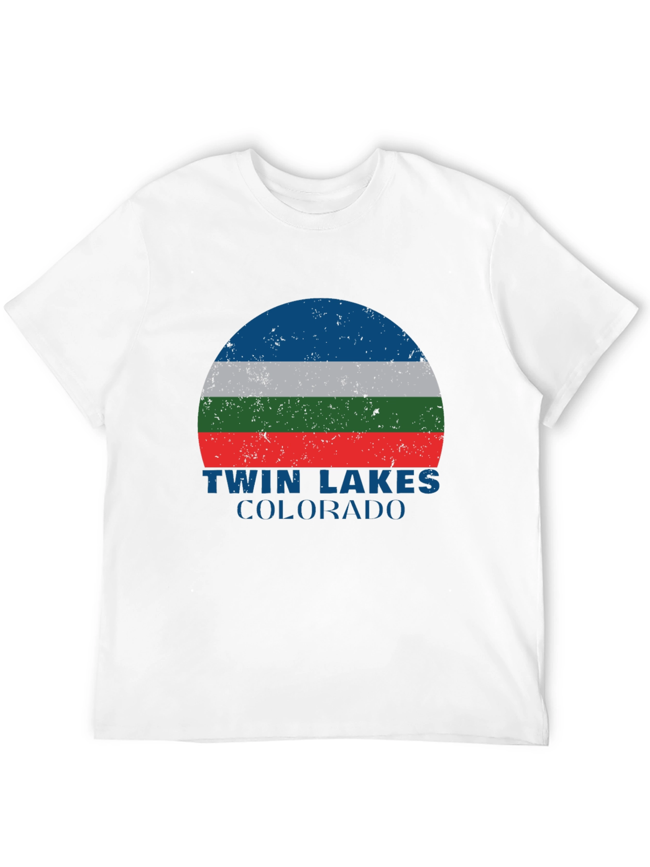 Black Twin Lakes Colorado Graphic T-Shirt view 12