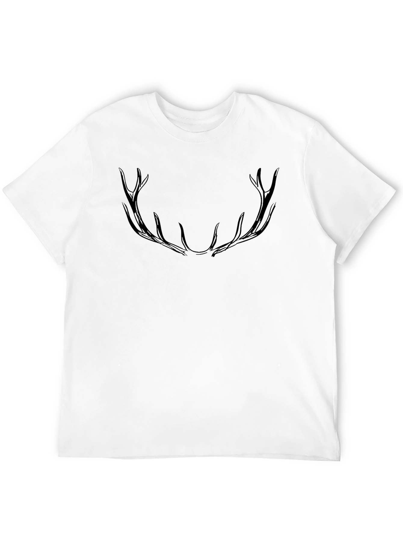 Black Antler Graphic Black T-Shirt view 12