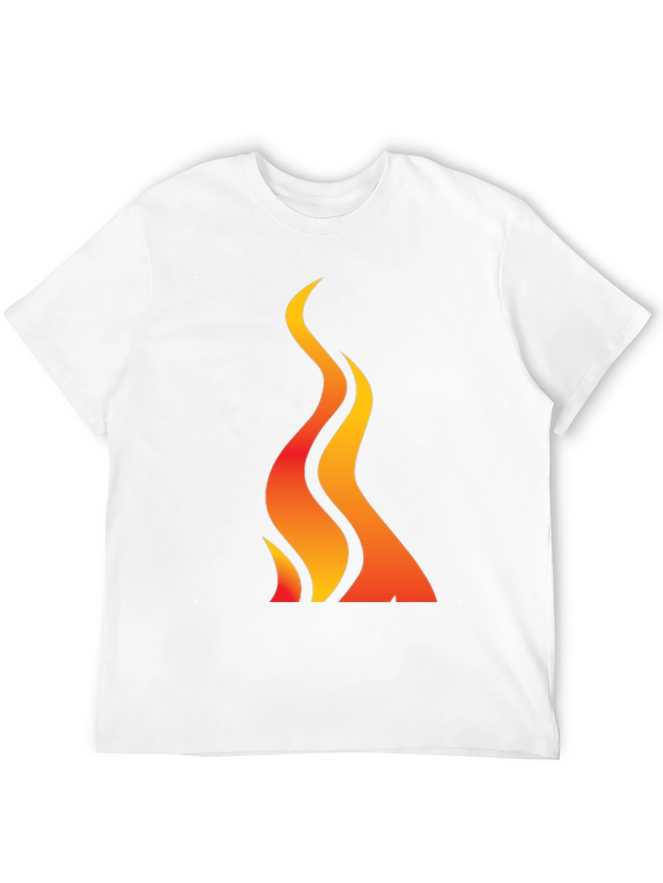 Black Flame Graphic Black T-Shirt view 12
