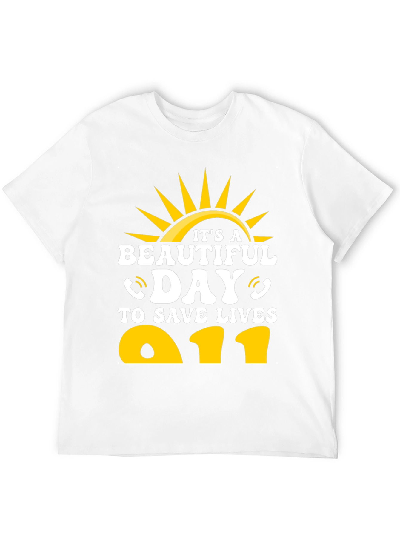 Black It's A Beautiful Day To Save Lives T-Shirt view 12