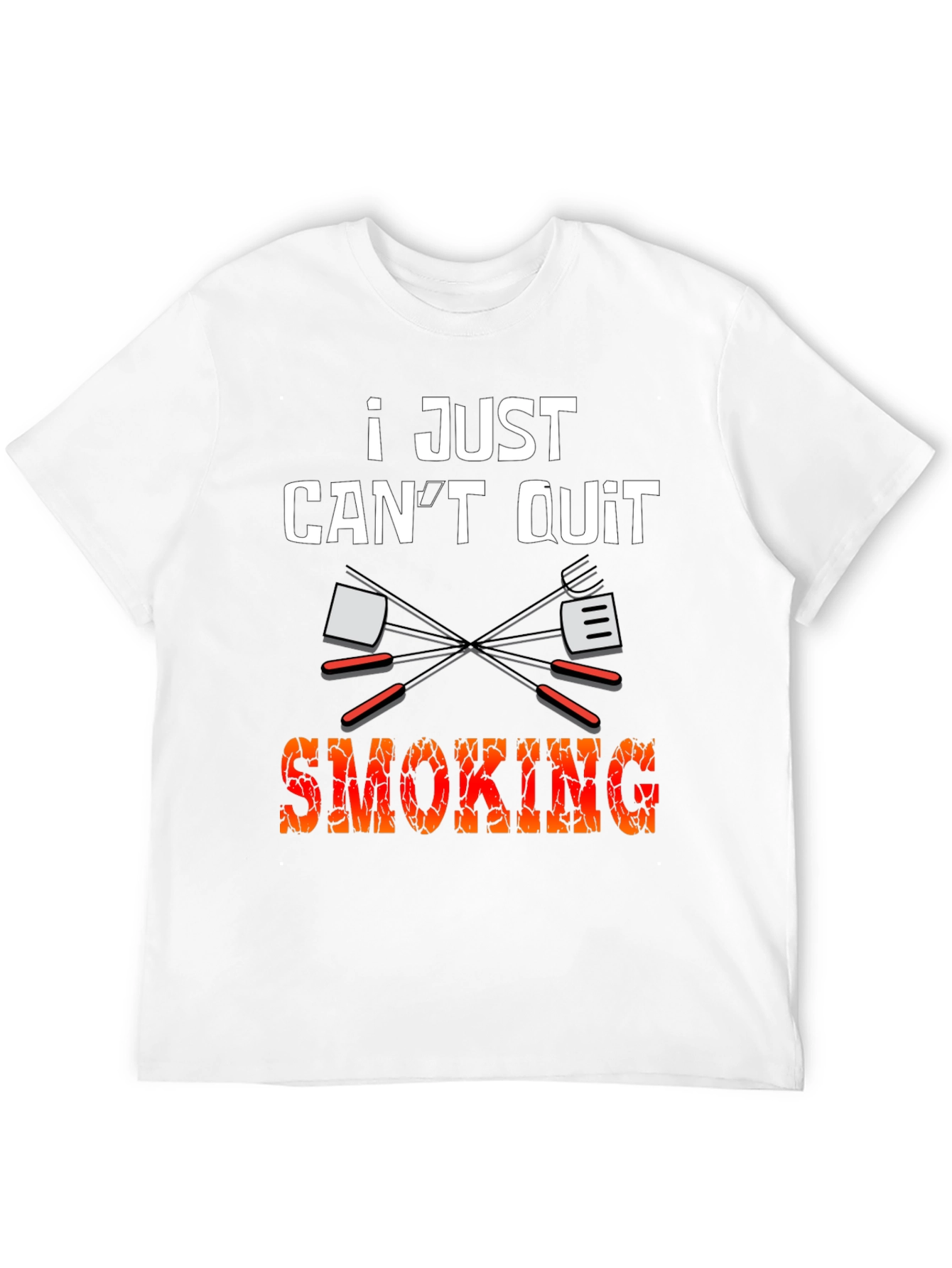 Black I Just Can't Quit Smoking BBQ T-Shirt view 12