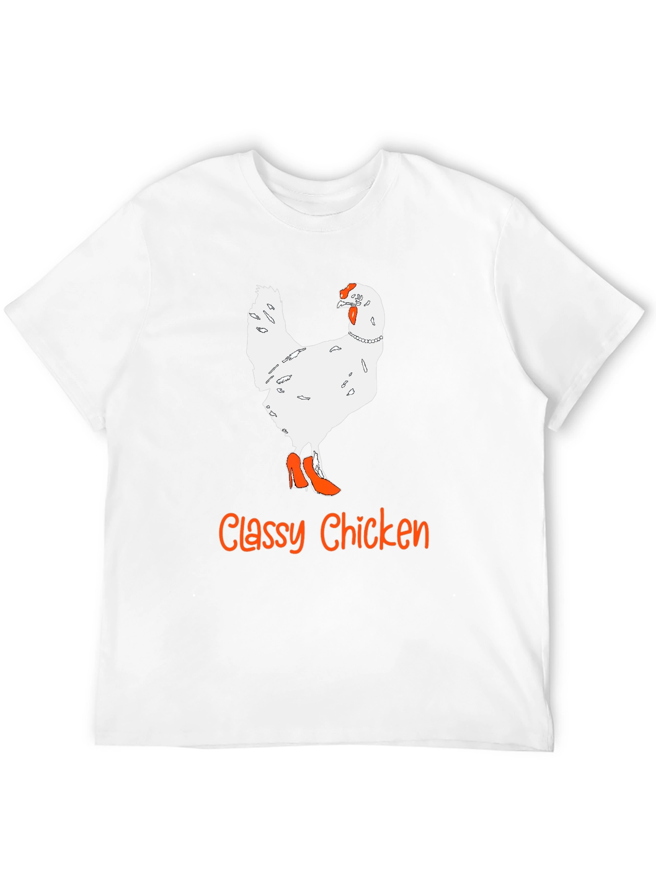 Black Classy Chicken T-Shirt - Novelty Animal Graphic Tee view 12