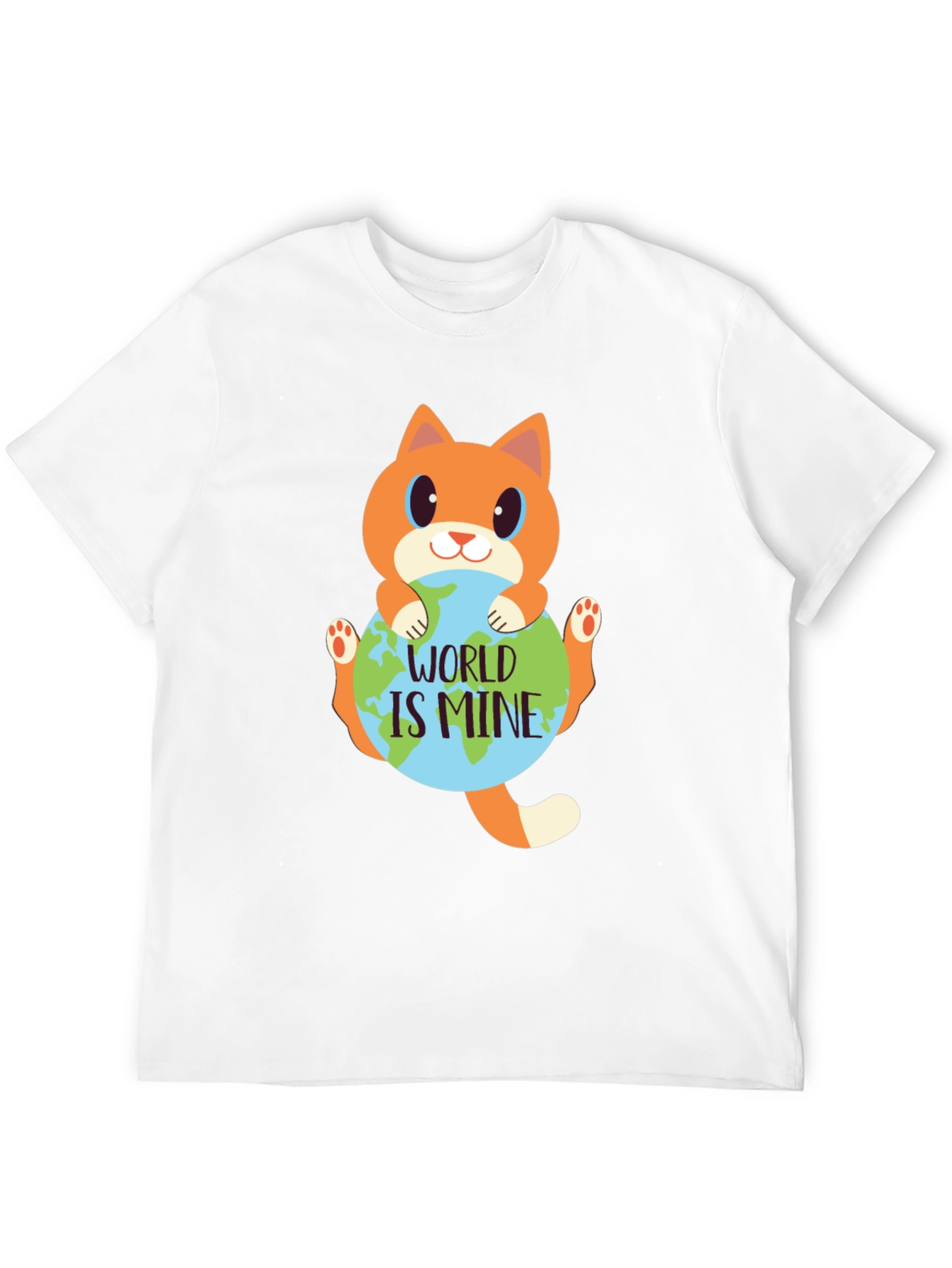 Black World is Mine Cat Graphic Tee view 12