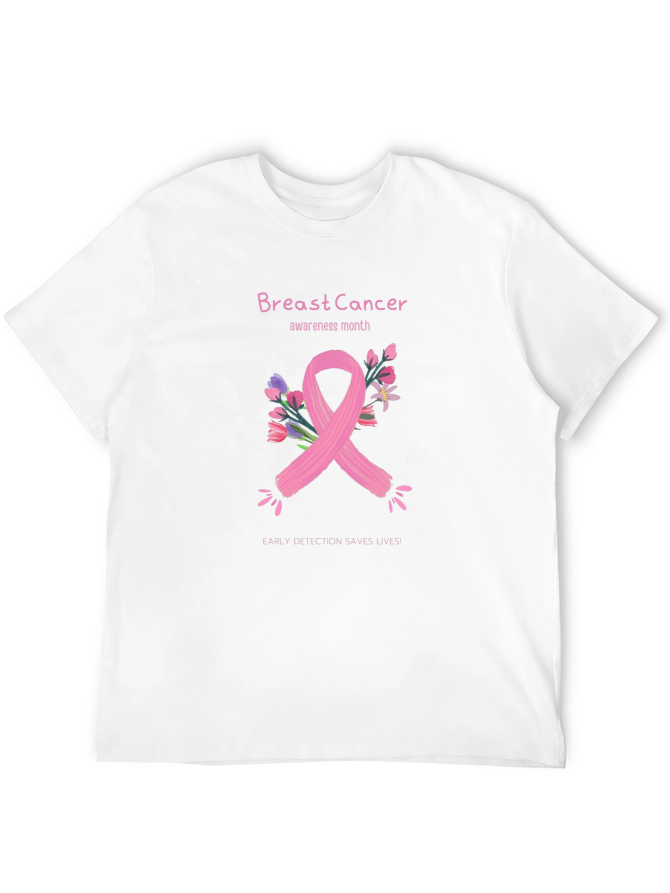 Black Breast Cancer Awareness T-Shirt view 12