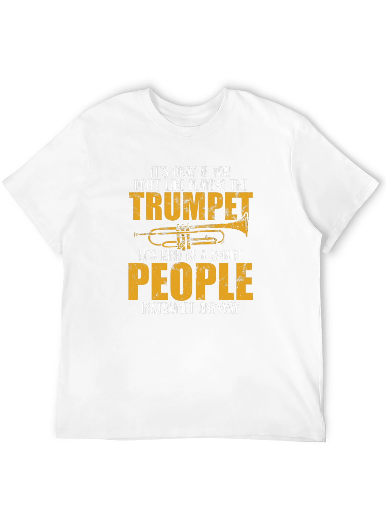 Black Funny Trumpet Player T-Shirt view 12