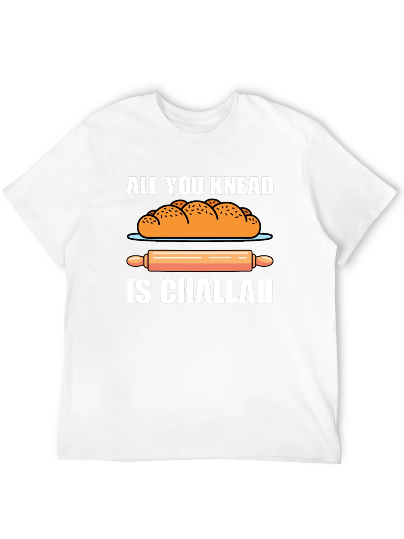 Black Knead Challah T-Shirt: Funny Baker's Tee view 12