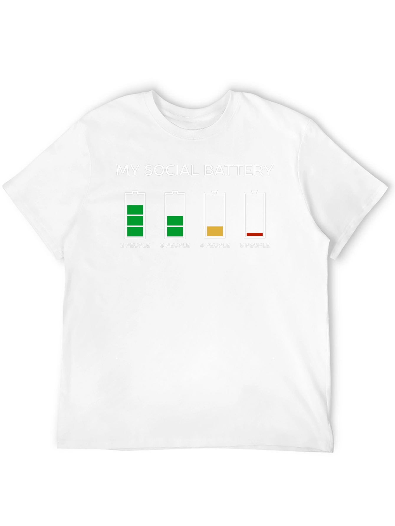 Black My Social Battery Funny Graphic Tee view 12