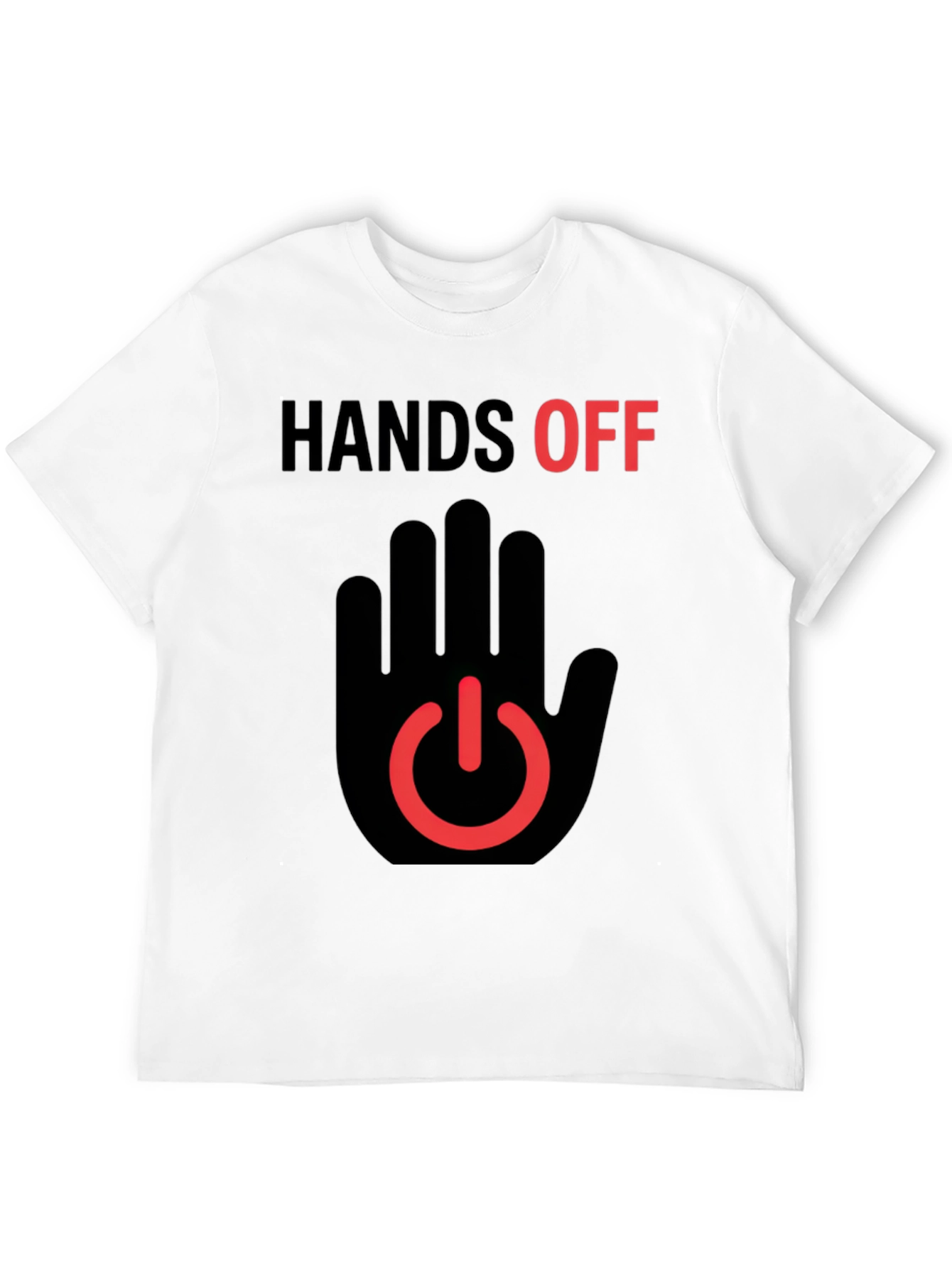 Black Hands Off Graphic T-Shirt - Black view 12