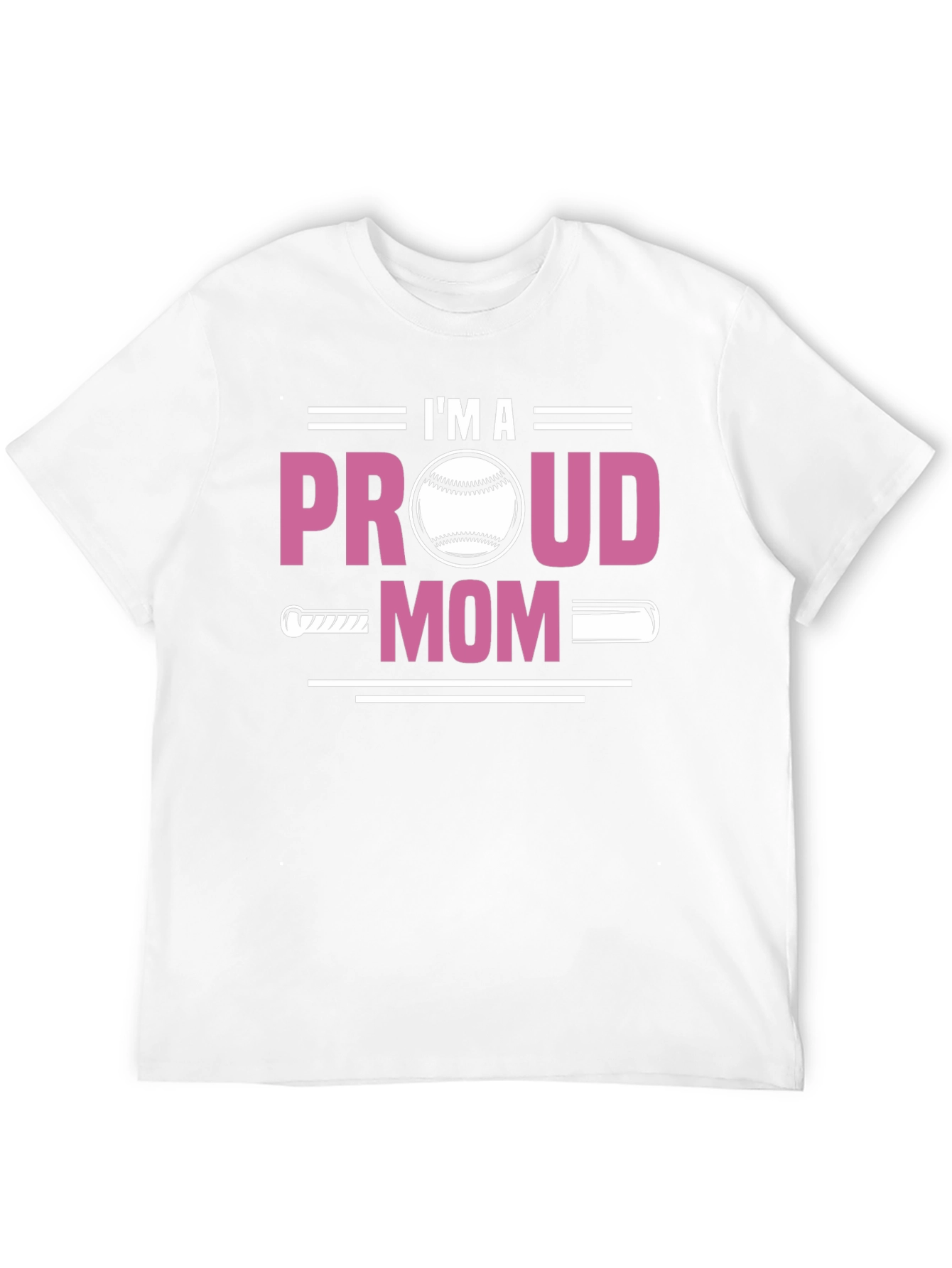 Black Proud Baseball Mom T-Shirt view 12
