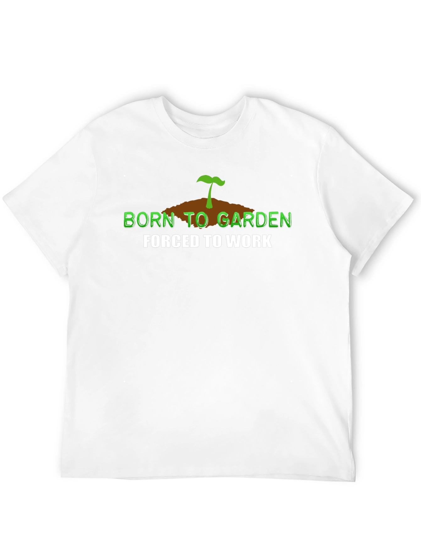 Black Born to Garden T-Shirt - Gardening Lover Apparel view 12