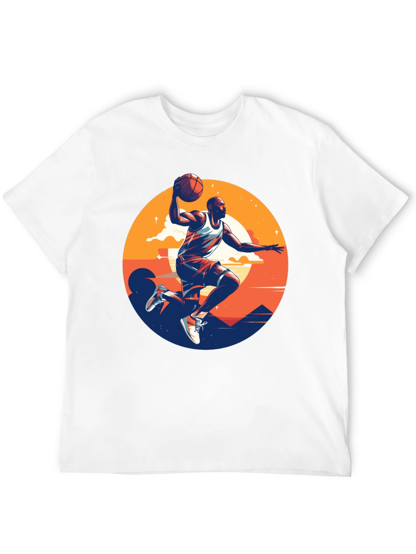 Black Basketball Player Graphic Tee - Stylish Men's T-Shirt view 12