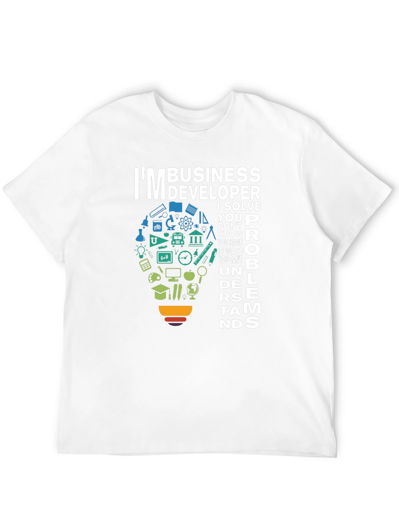 Black Business Developer T-Shirt - Problem Solver Tee view 12