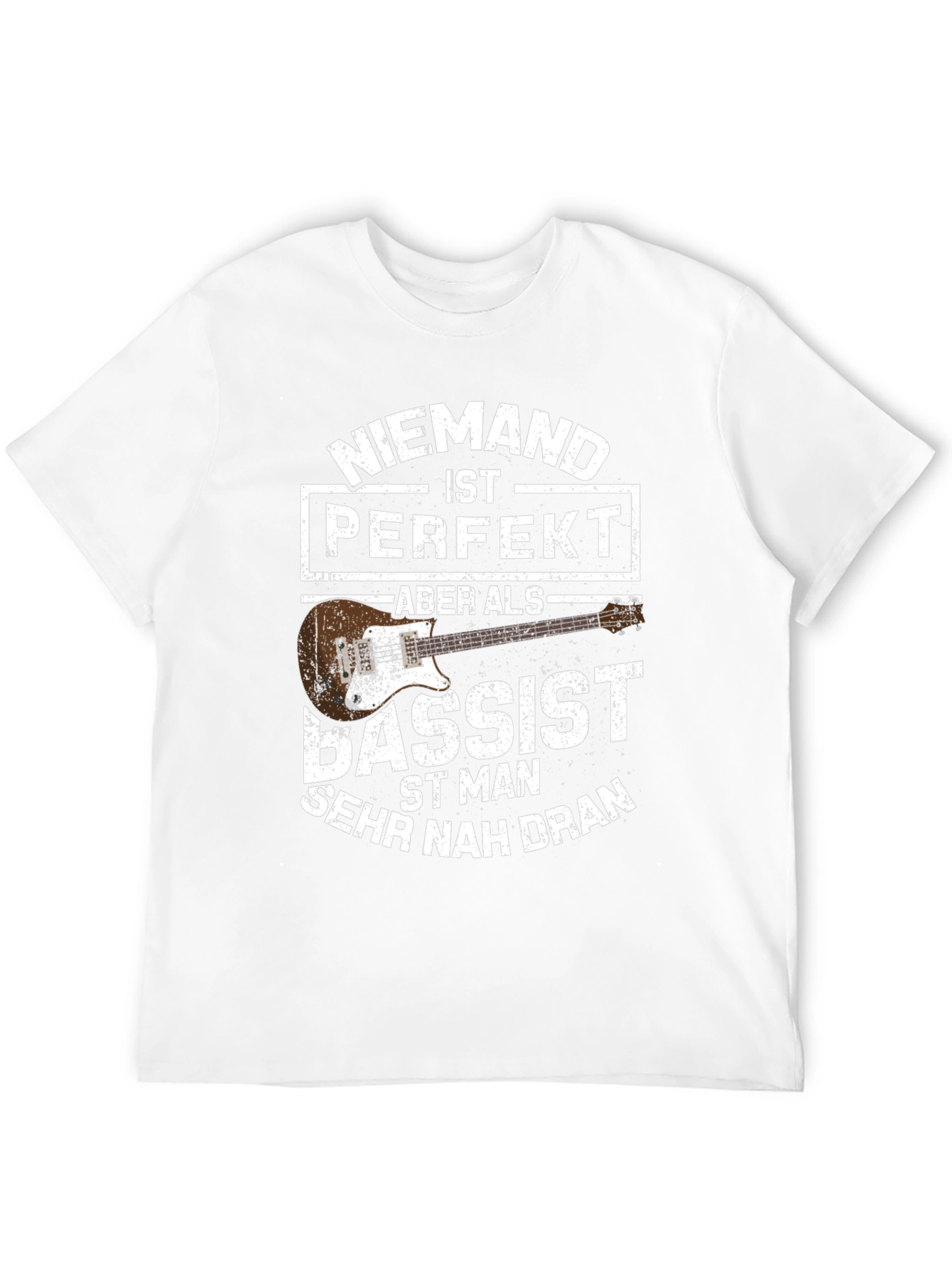 Black Bassist T-Shirt - "Niemand ist Perfekt" view 12