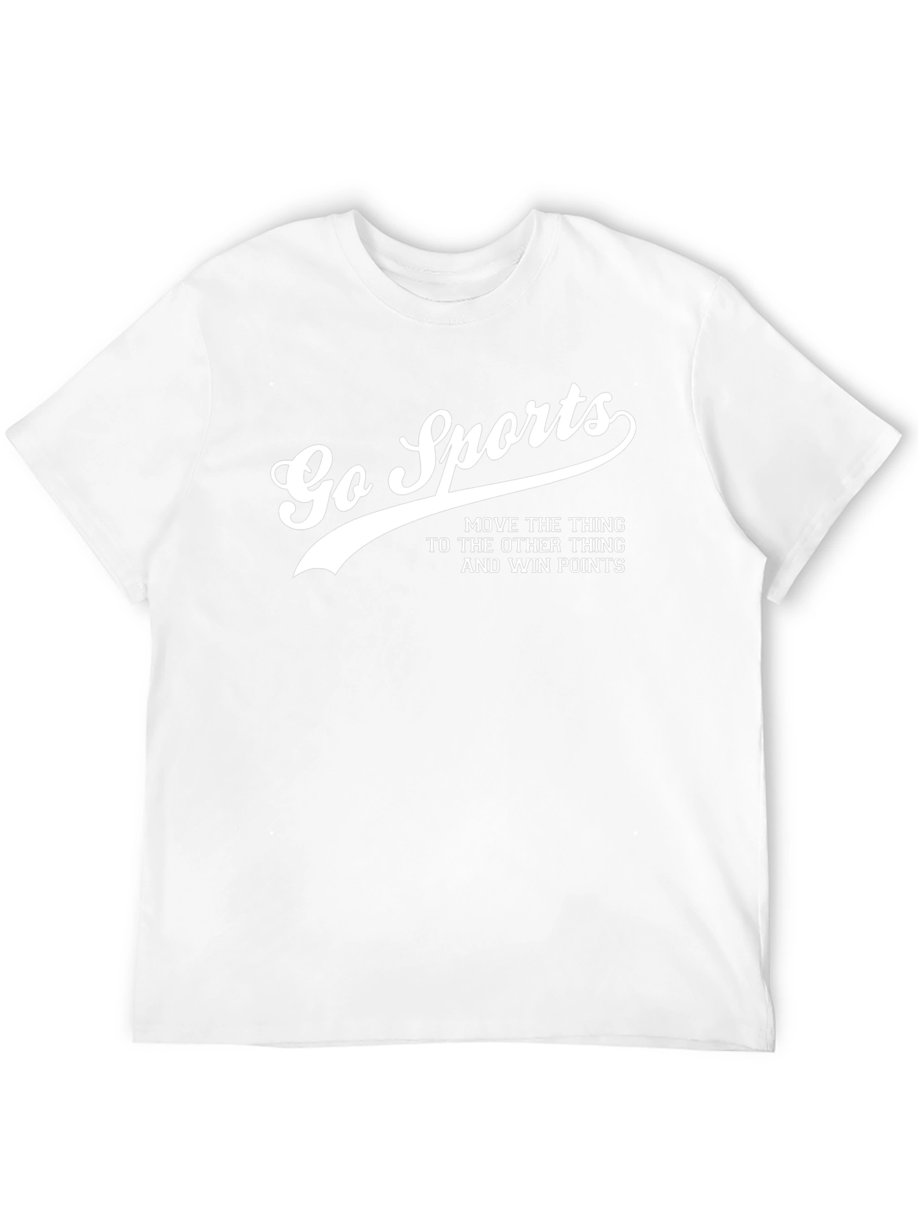 Black Go Sports Funny Slogan Graphic Tee view 12