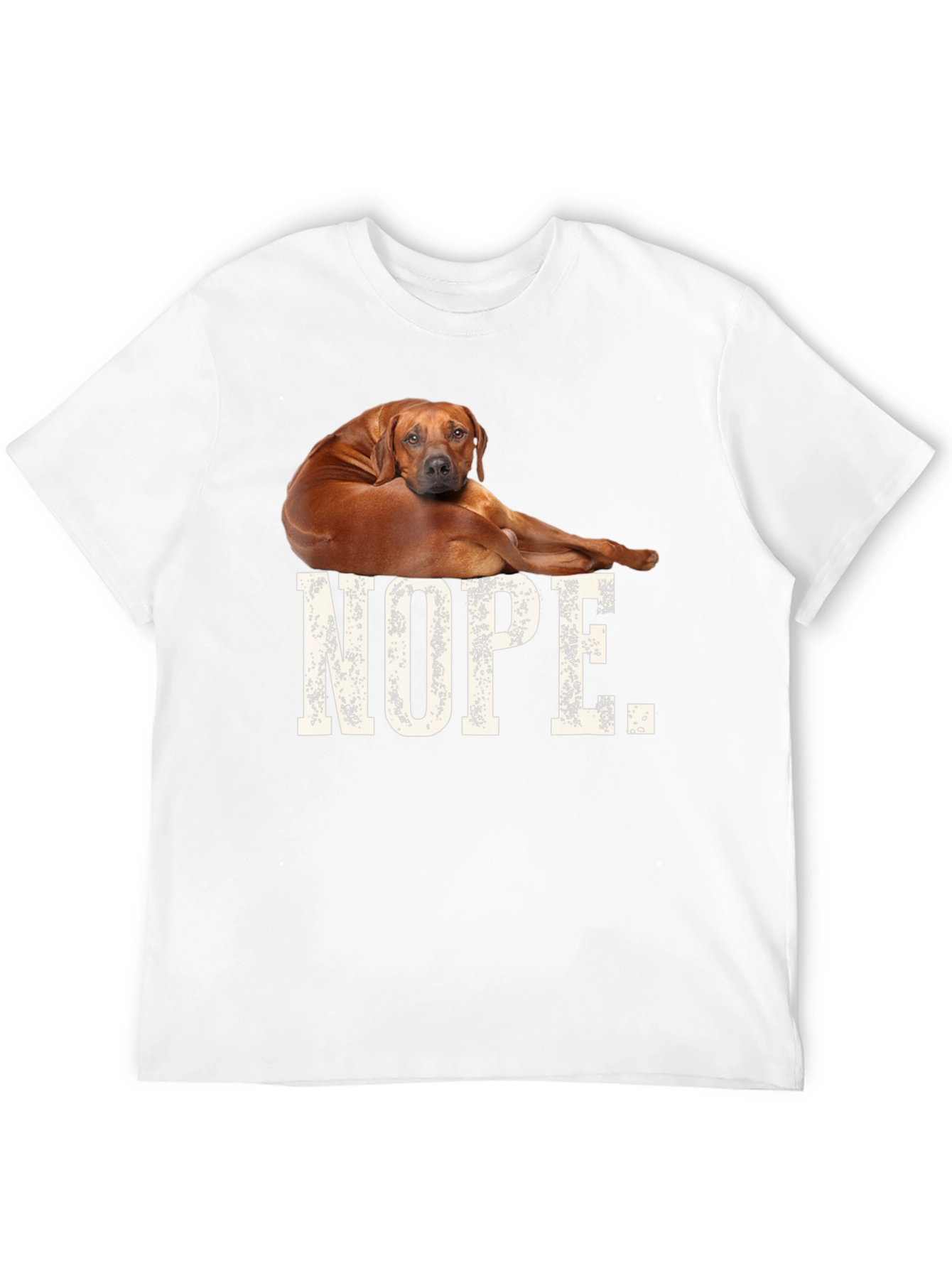 Black Nope Dog T-Shirt, Funny Novelty Tee view 12