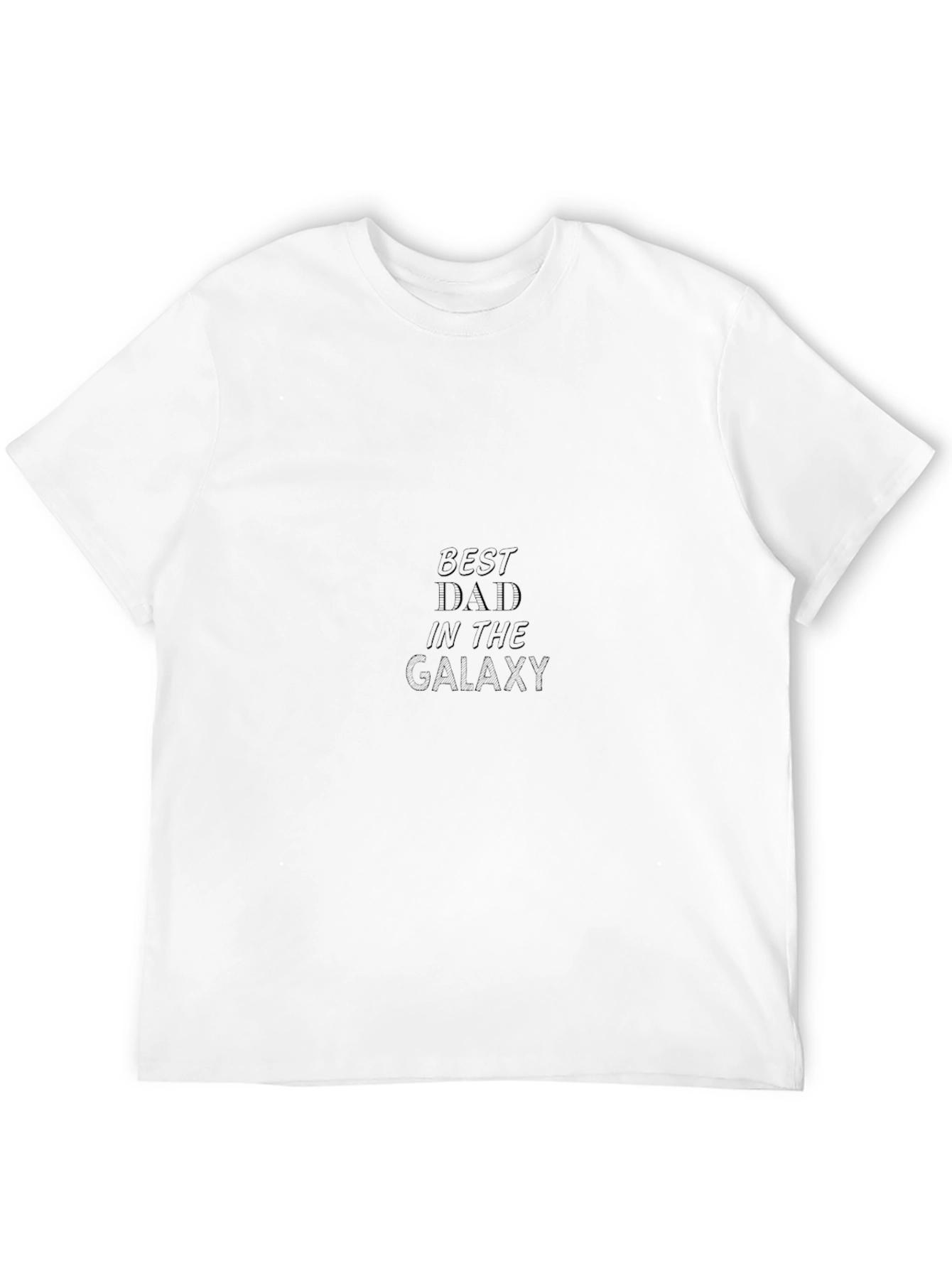 Black Best Dad in the Galaxy Black T-Shirt view 12