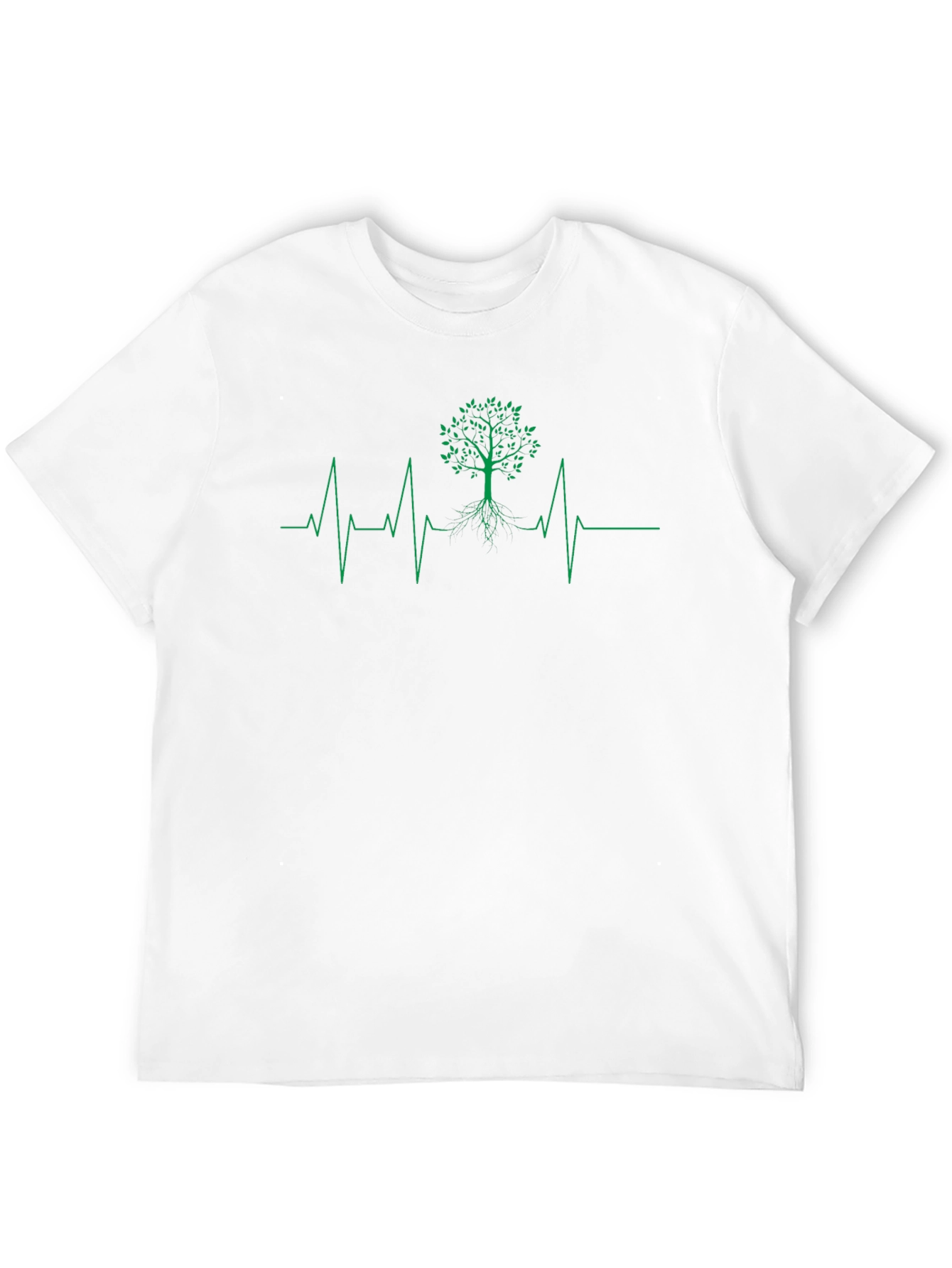 Black Tree of Life Heartbeat Graphic Tee - Black view 12