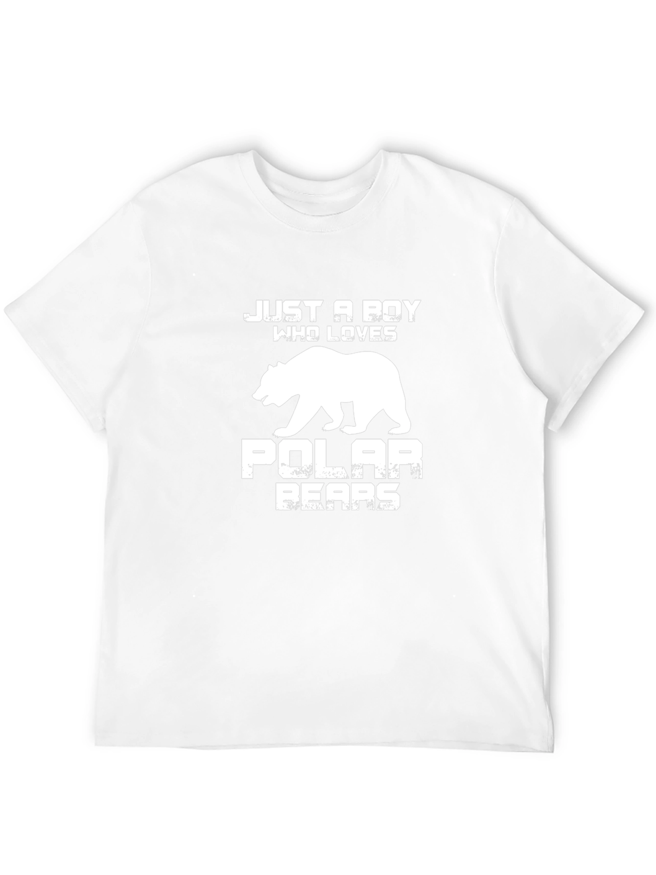 Black Just A Boy Who Loves Polar Bears Black T-Shirt view 12