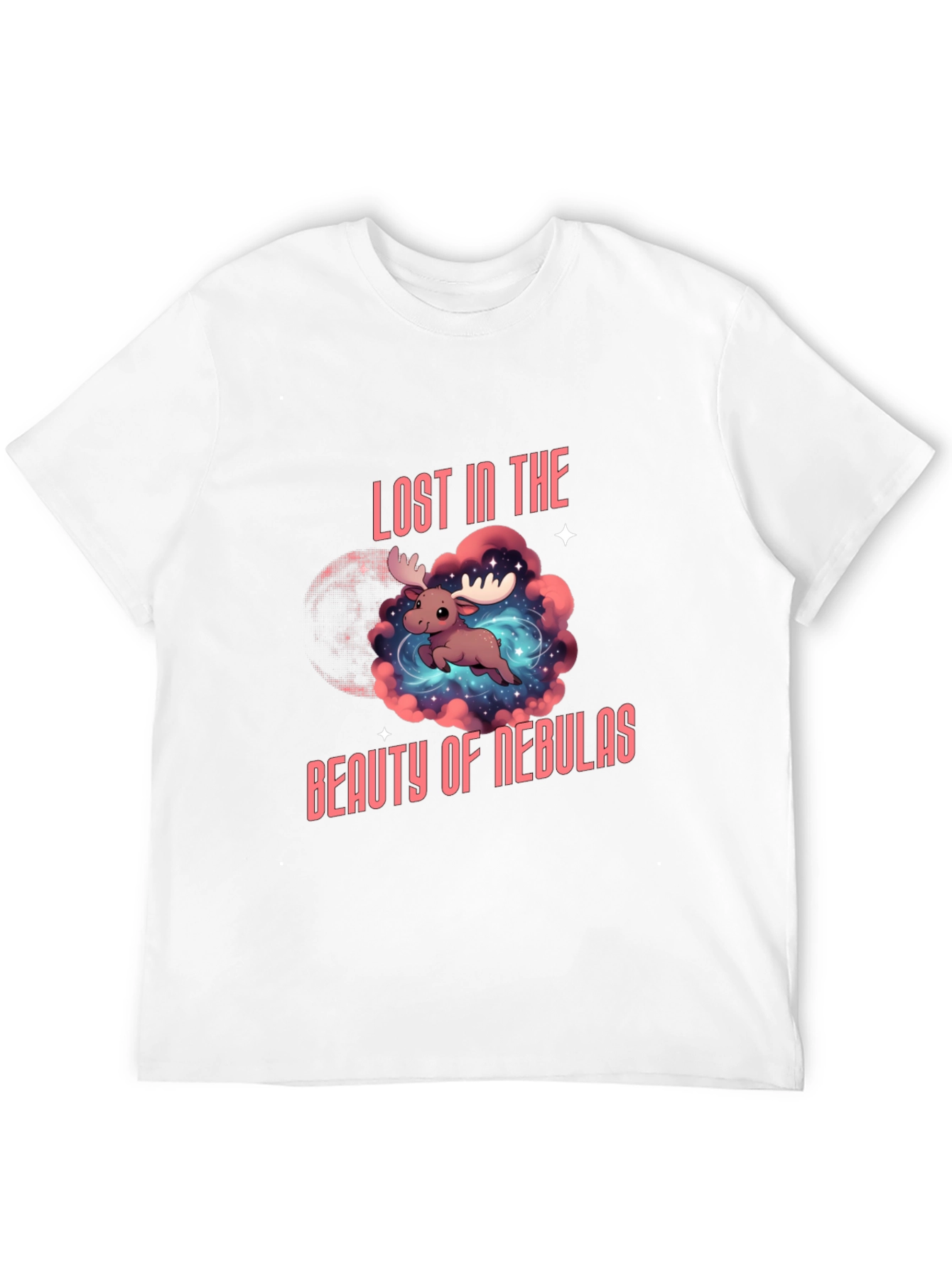 Black Lost in the Beauty of Nebulas T-Shirt view 12