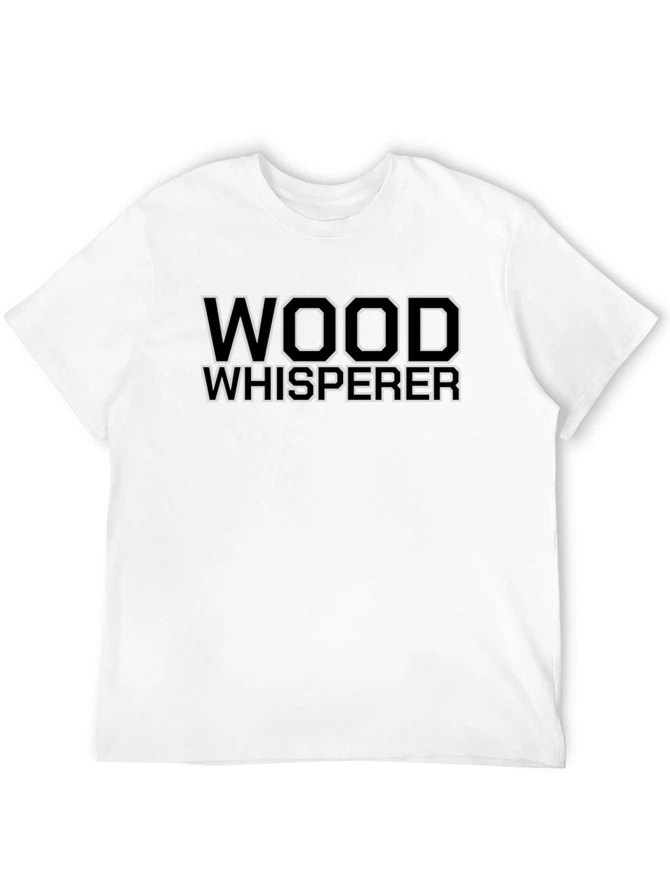 Black Wood Whisperer Graphic T-Shirt - Black Crew Neck Tee view 12