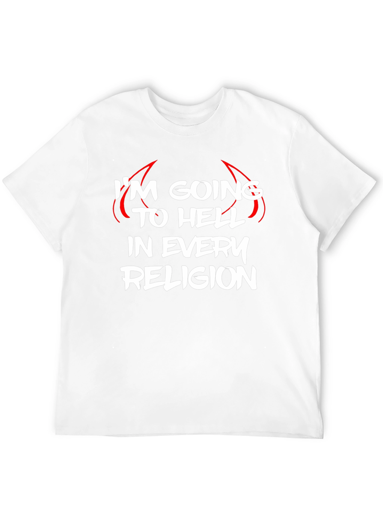 Black I'm Going to Hell Funny Graphic Tee view 12