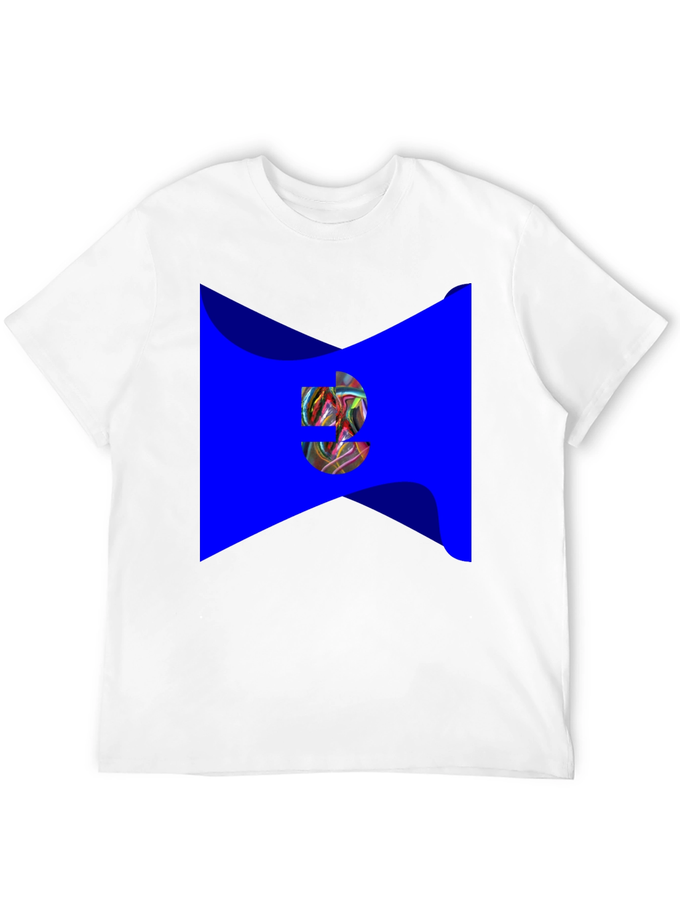 Black Abstract Graphic Print Black T-Shirt view 12