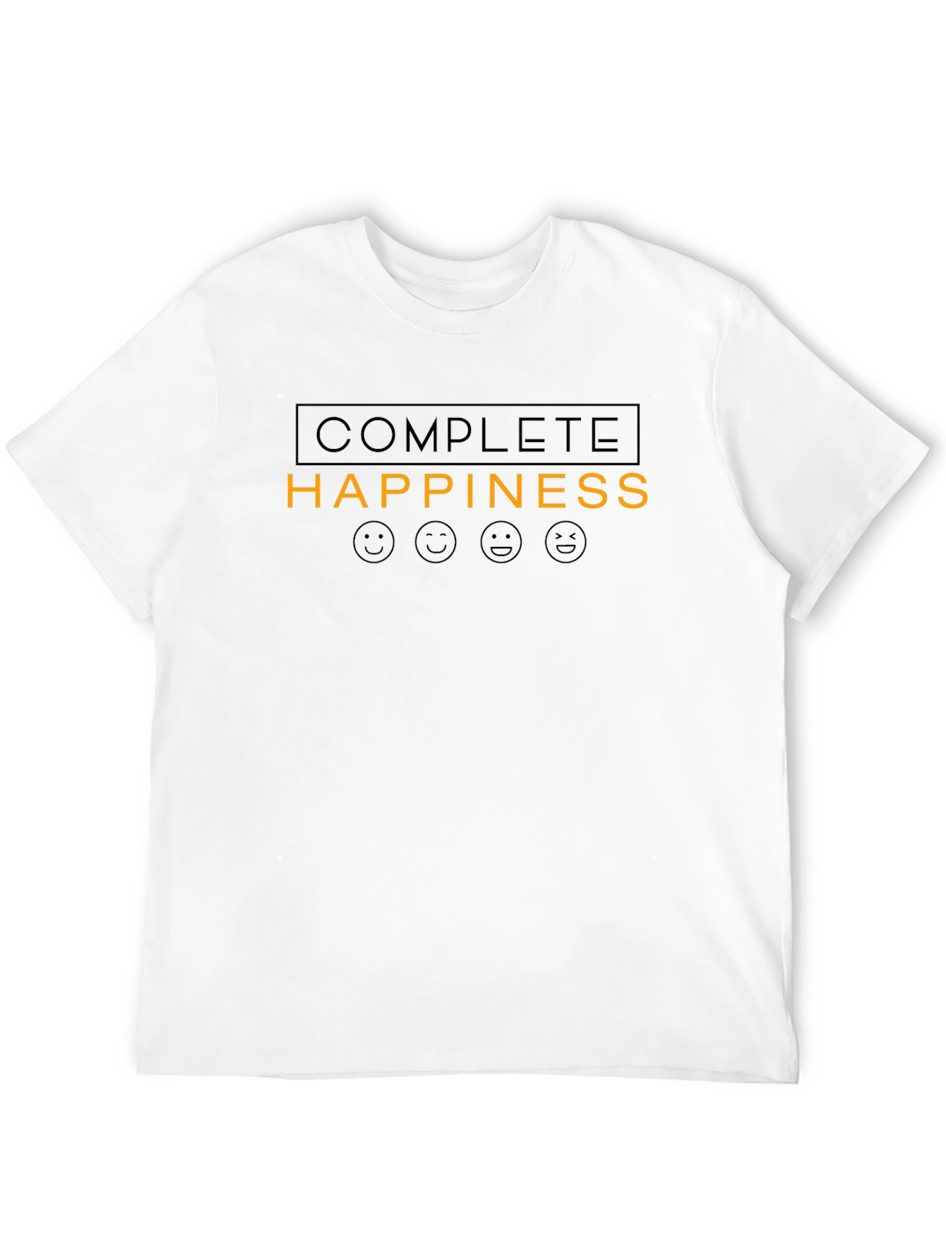Black Complete Happiness Graphic Tee - Black view 12