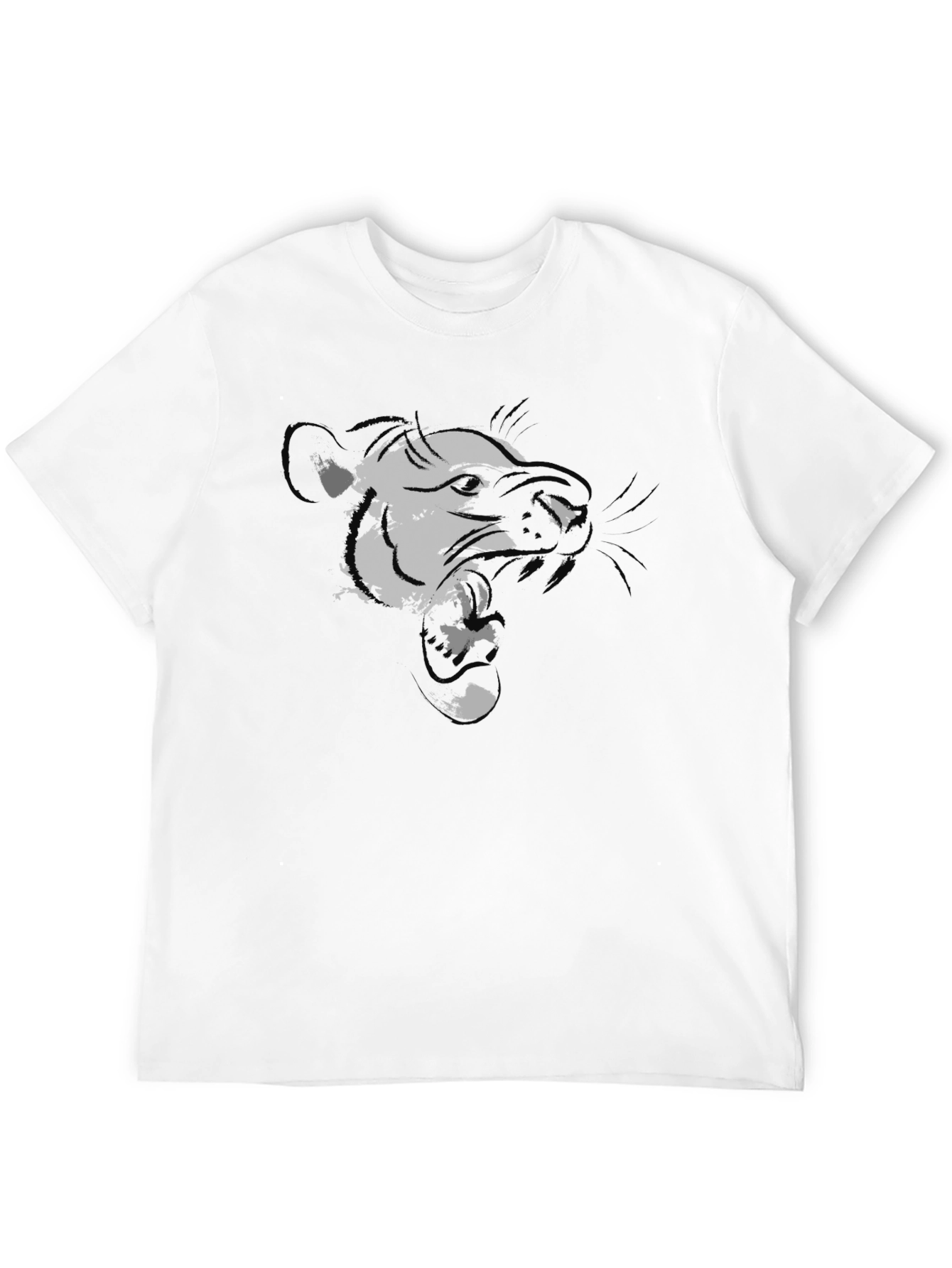Black Black Graphic Tee - Ferocious Weasel Design view 12
